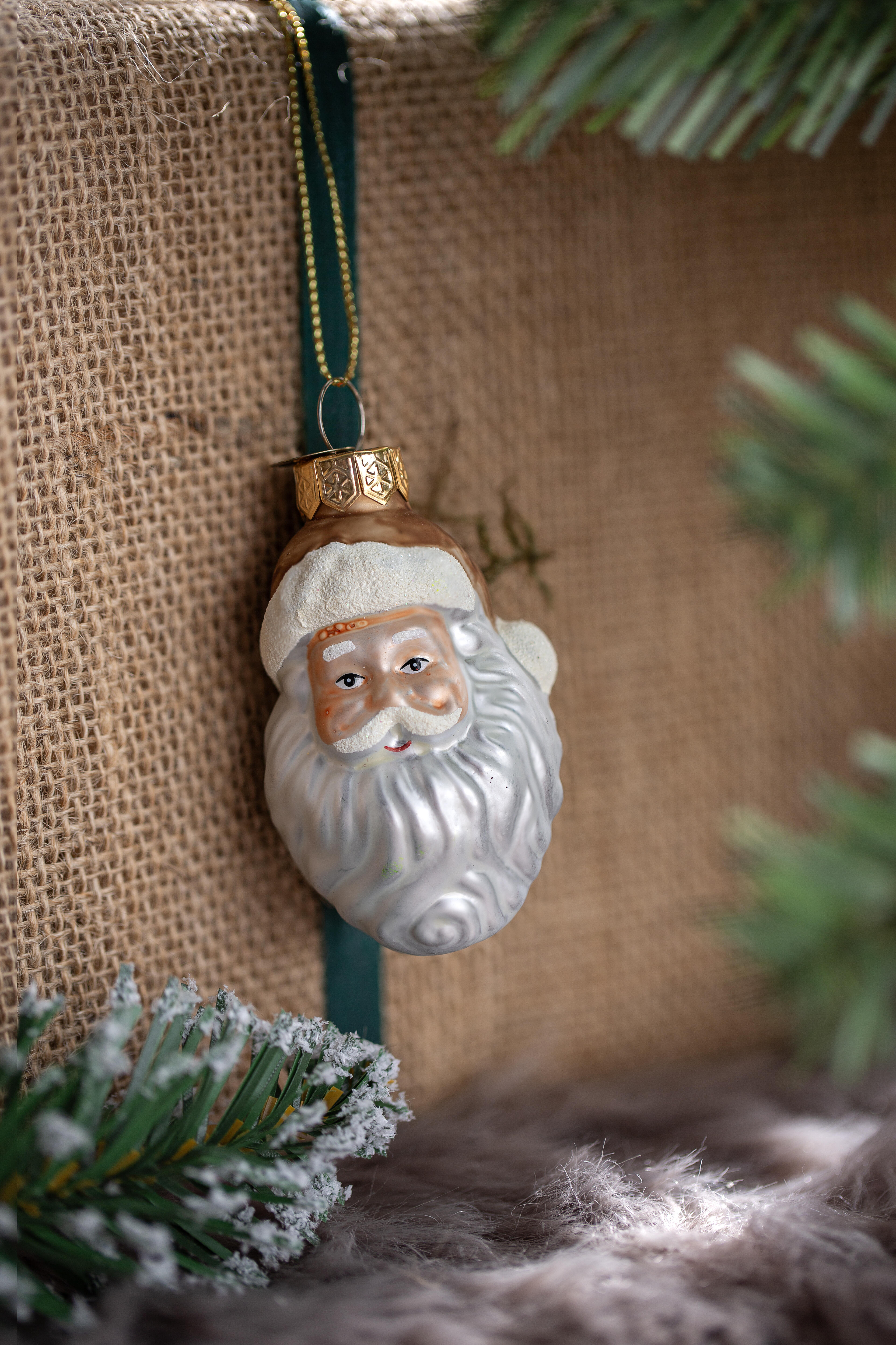 Decoración de árbol de Navidad papa noel 4.3x3.8x6.3cm - 2