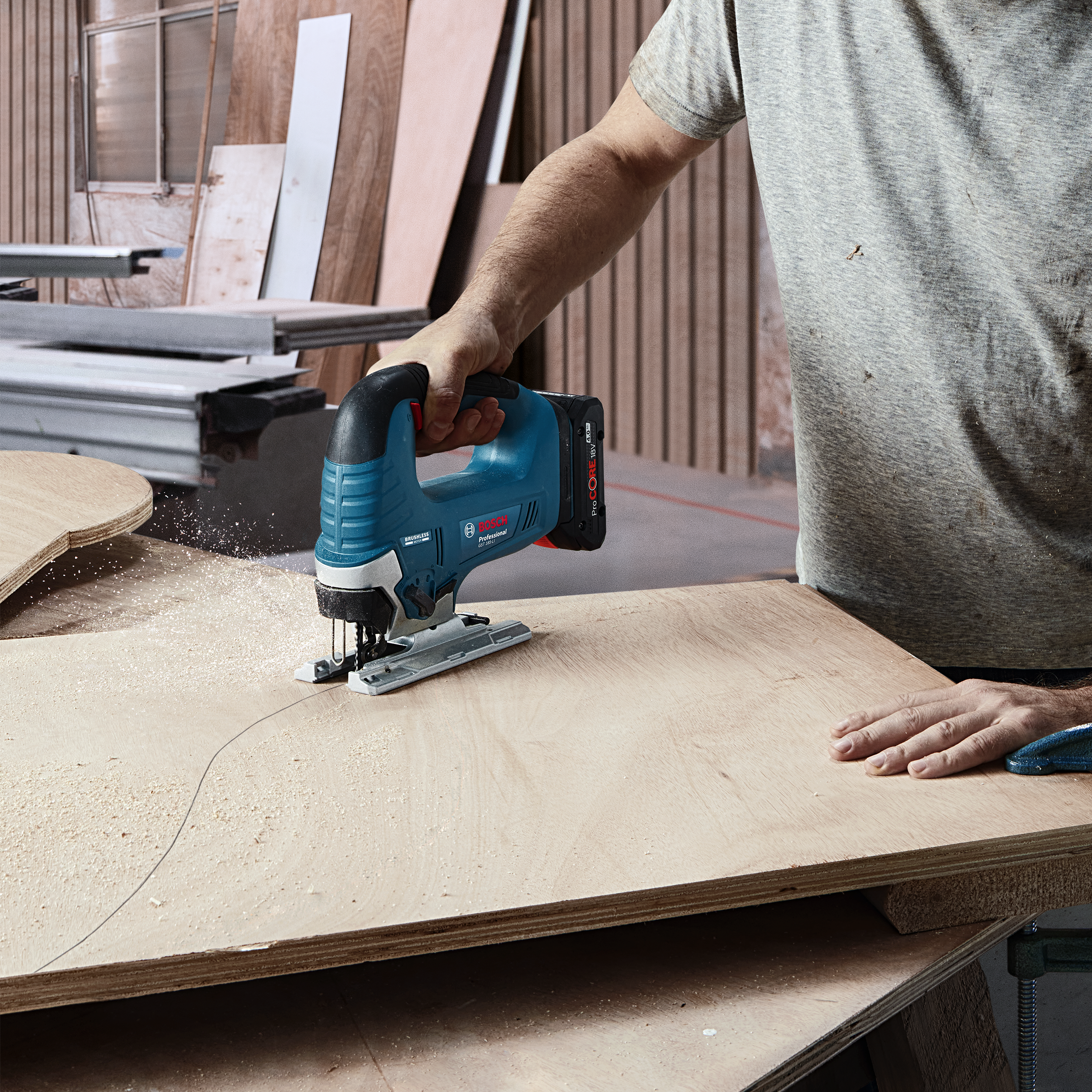 Bezprzewodowa wyrzynarka  18 V GST185 0ak BOSCH PROFESSIONAL - 3