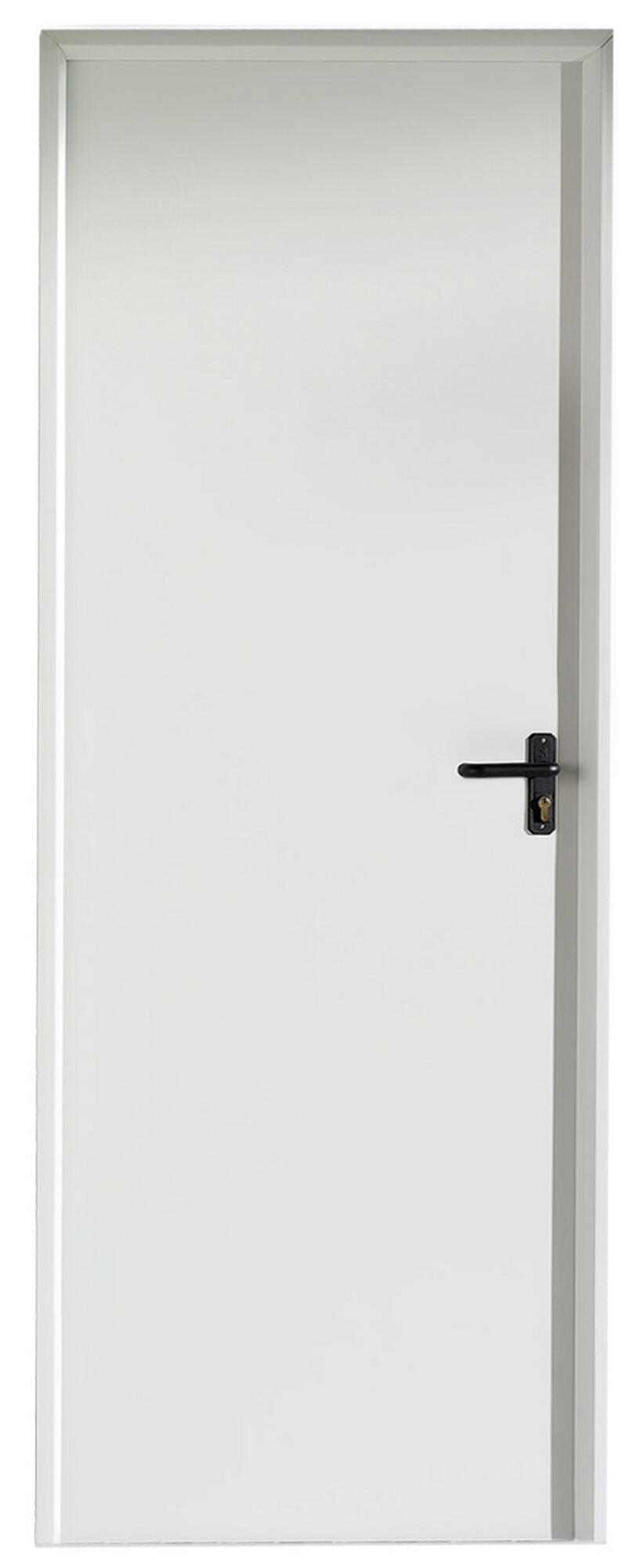 Puerta de trastero liso blanco con llave 1 punto de seguridad apertura izquierda 200x80cm - 7