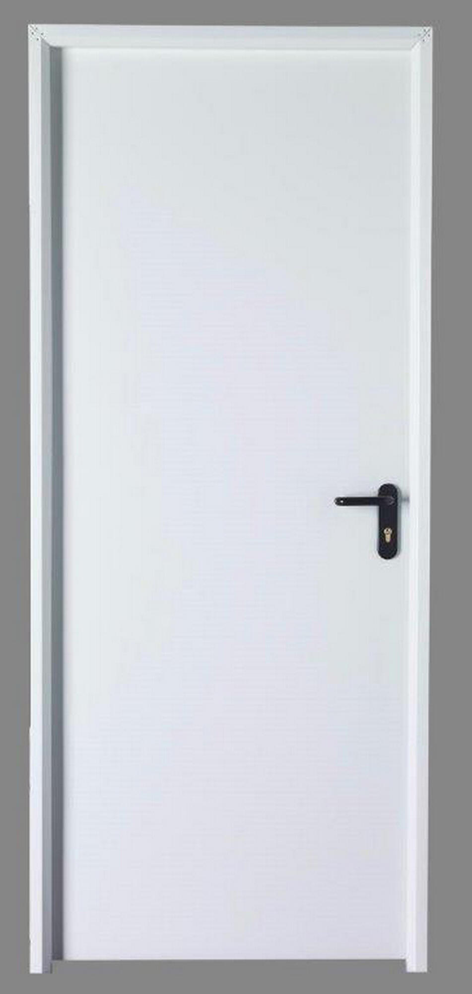 Puerta de trastero liso blanco con llave 1 punto de seguridad apertura izquierda 200x80cm - 6