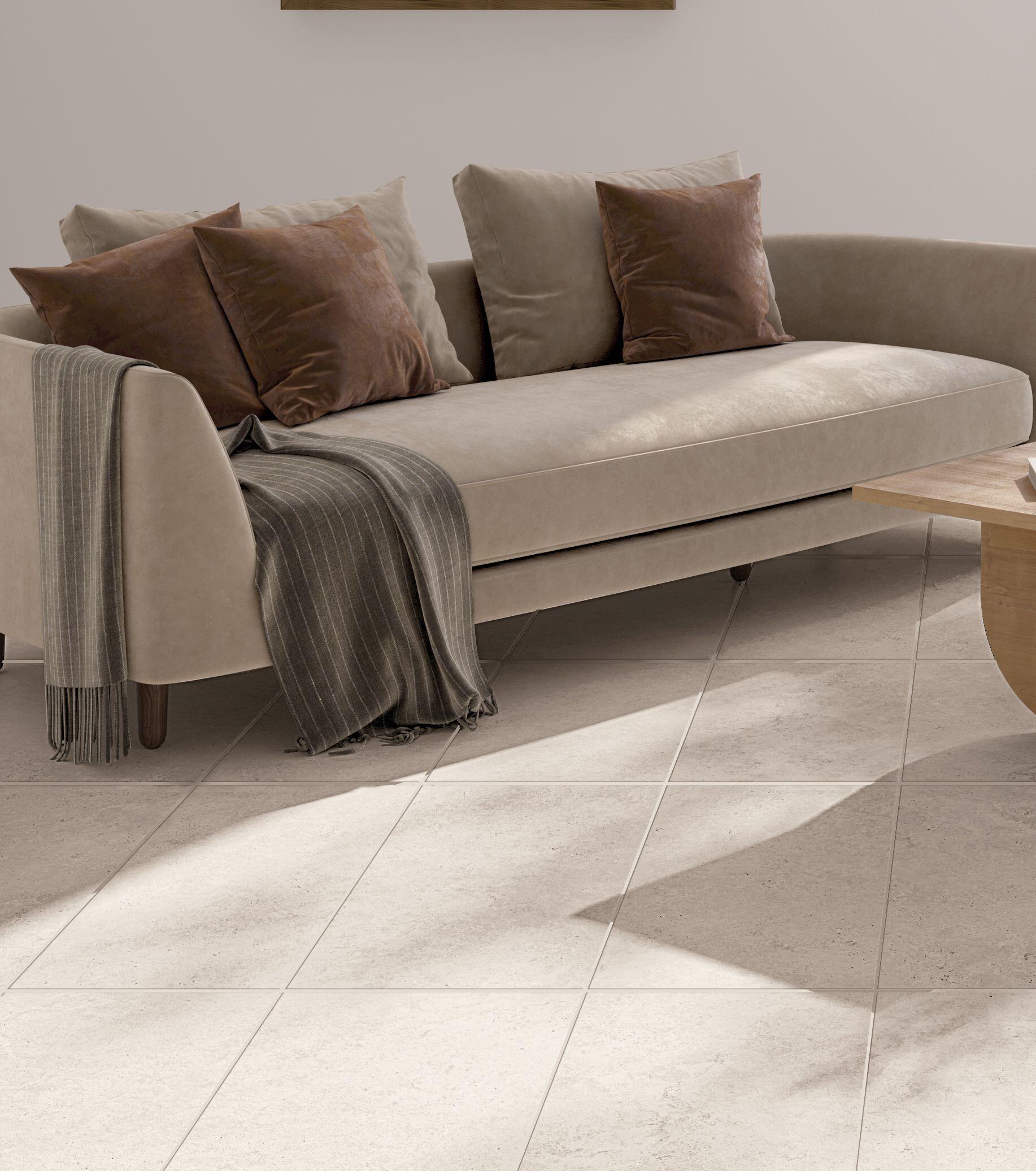 Carrelage sol intérieur effet pierre blanc Avertino l.30 x L.60 cm - 3