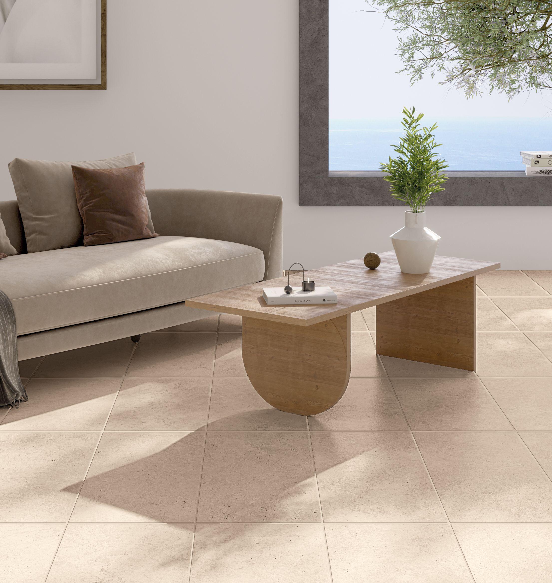 Carrelage sol intérieur effet pierre ivoire Avertino l.30 x L.60 - 3