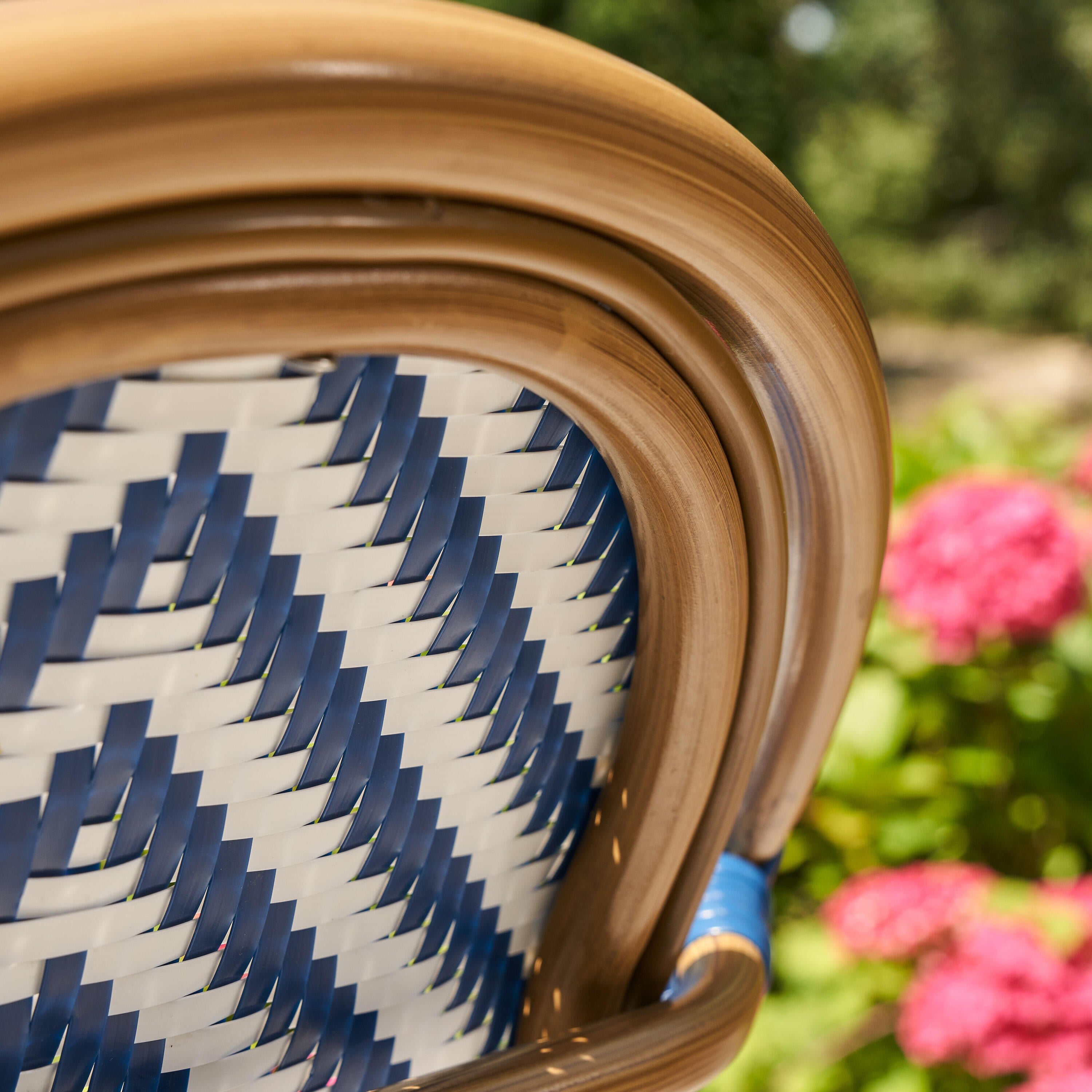 Mesa para jardim redonda 60 cm preto Naterial Paris - 21