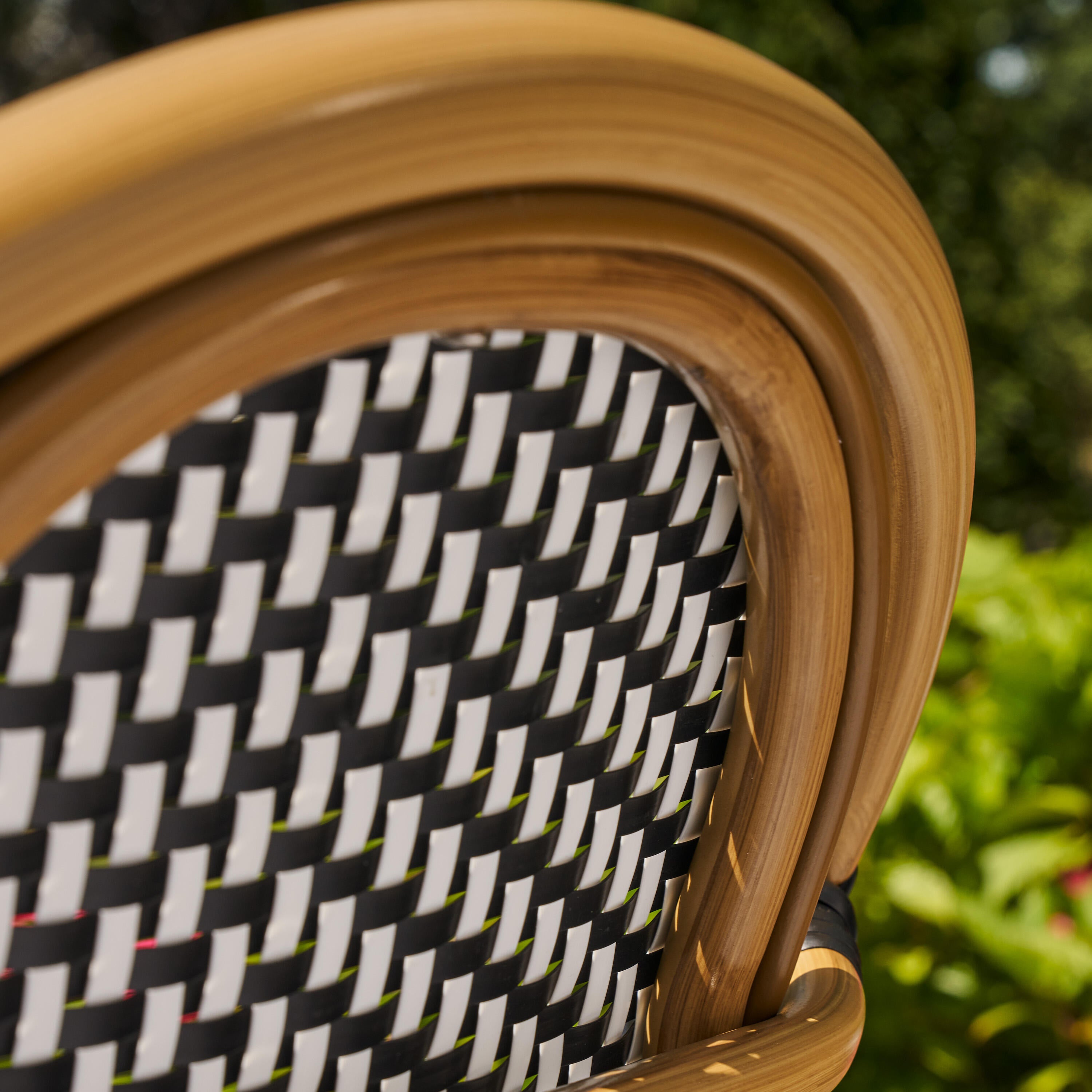 Mesa para jardim redonda 60 cm preto Naterial Paris - 20