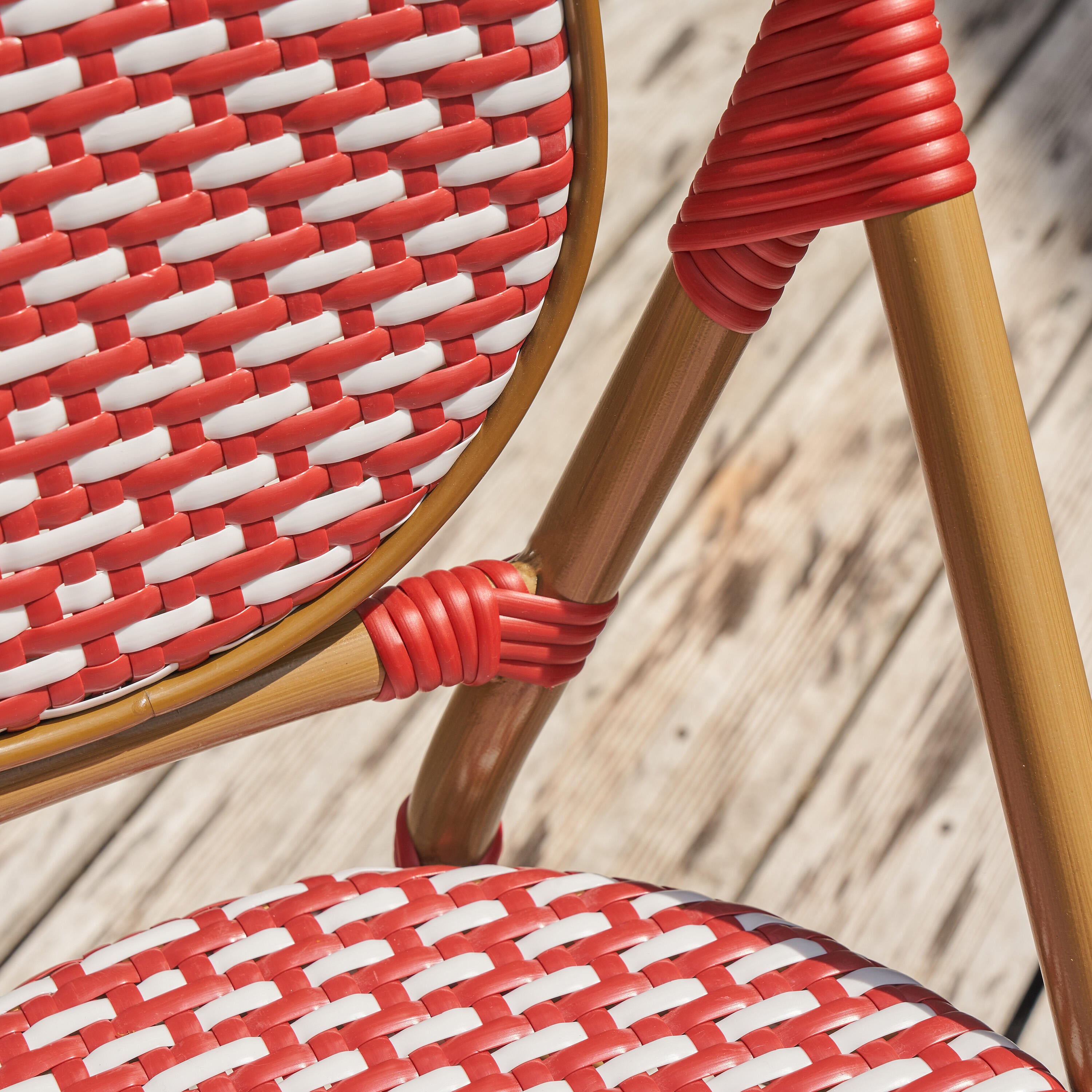 Mesa para jardim redonda 60 cm preto Naterial Paris - 18