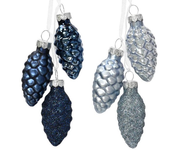 Enfeite estrela 10cm azul