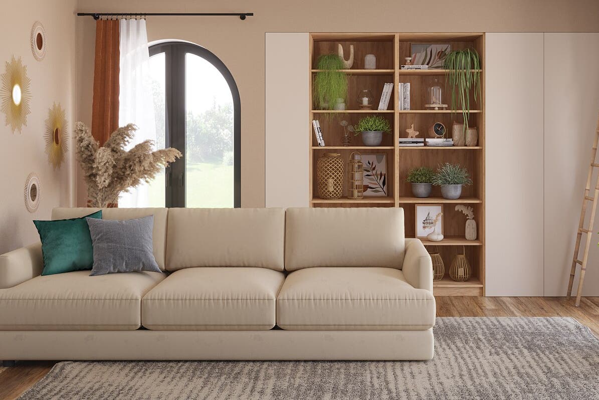 Diapositive Przytulny salon w stylu boho