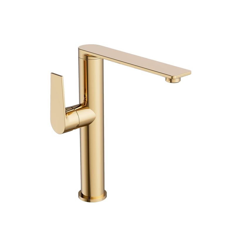 Bateria umywalkowa wysoka złota 27 cm Alto Valvex