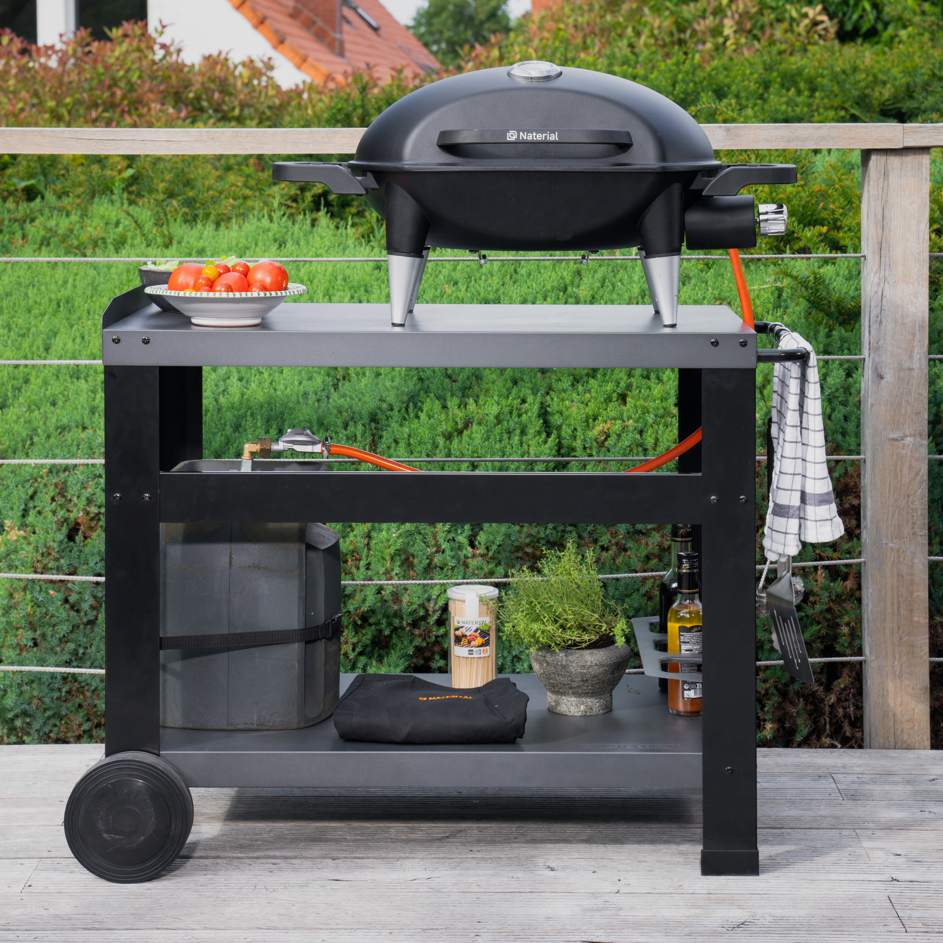 Carrello per barbecue NATERIAL in acciaio - 5
