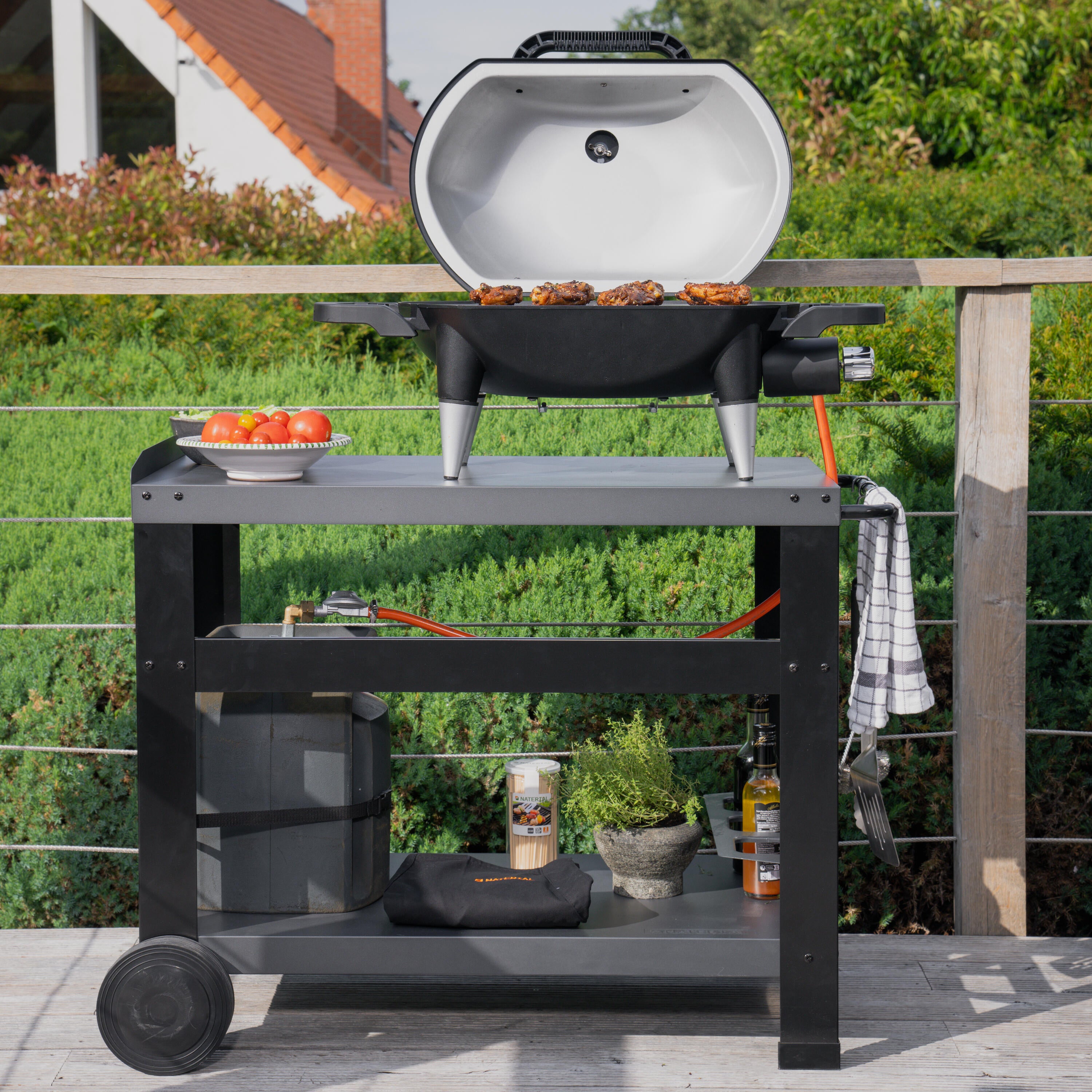 Carrello per barbecue NATERIAL in acciaio - 3