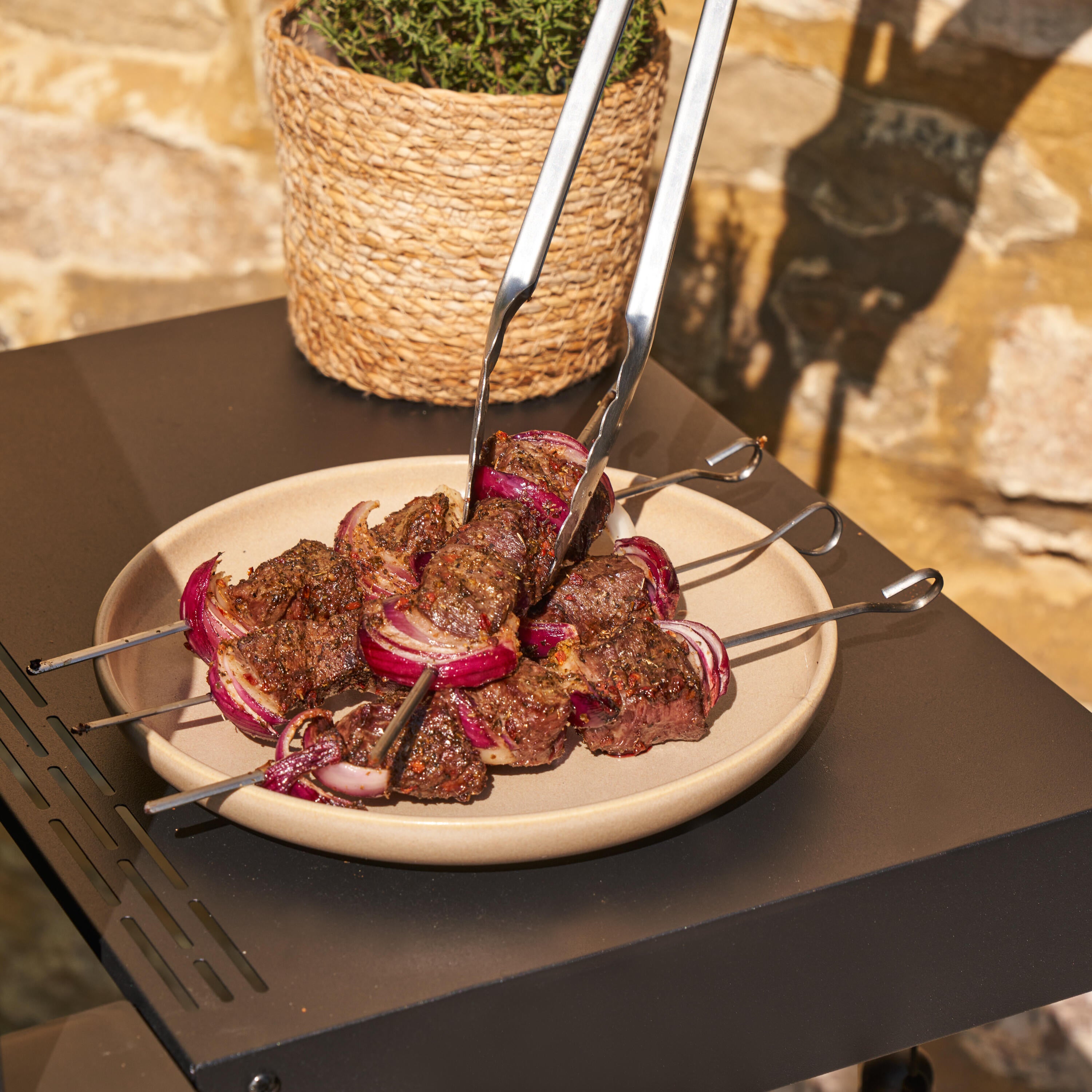 Barbecue a carvão 61x46 cm preto Naterial Centaurus - 34