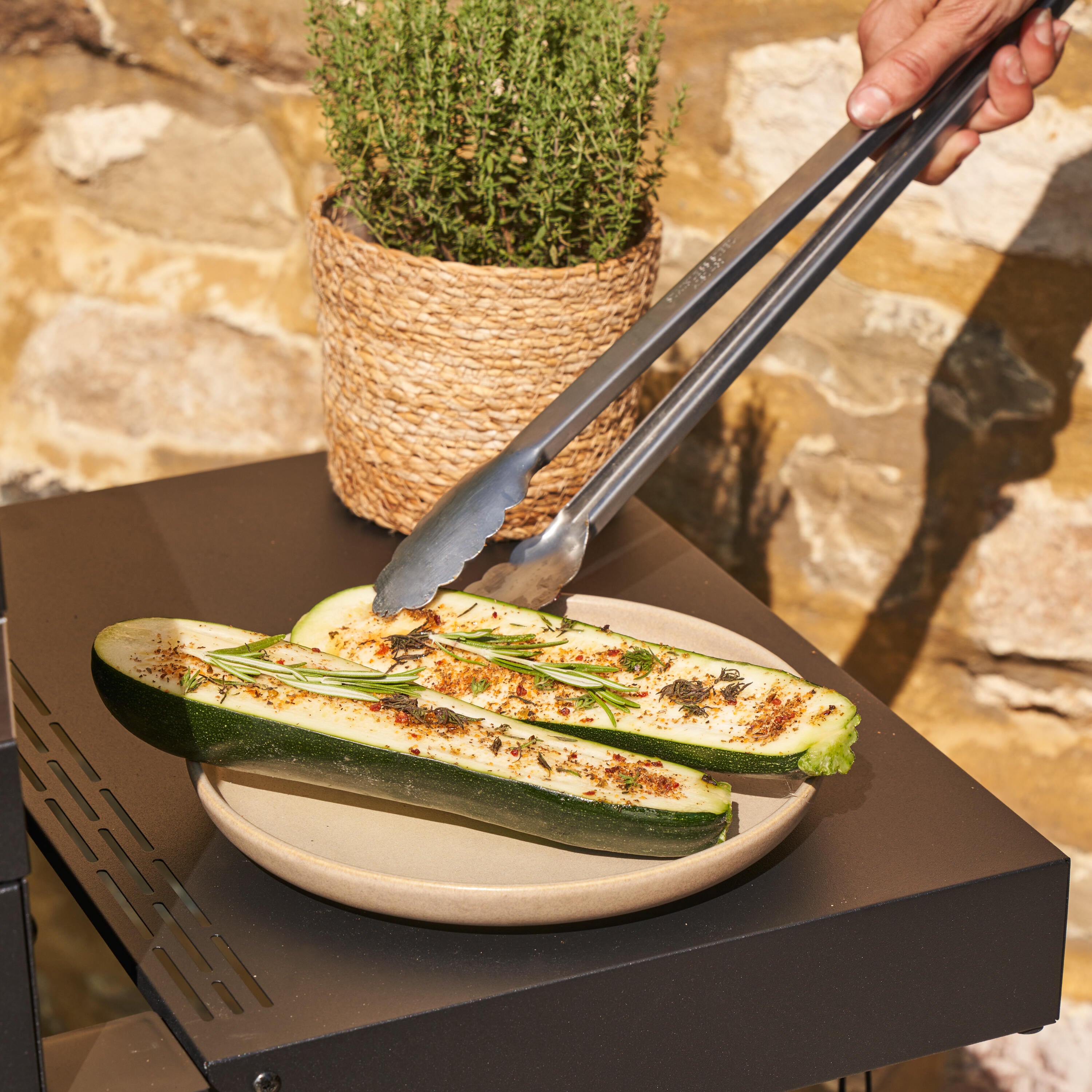 Barbecue a carvão 61x46 cm preto Naterial Centaurus - 32