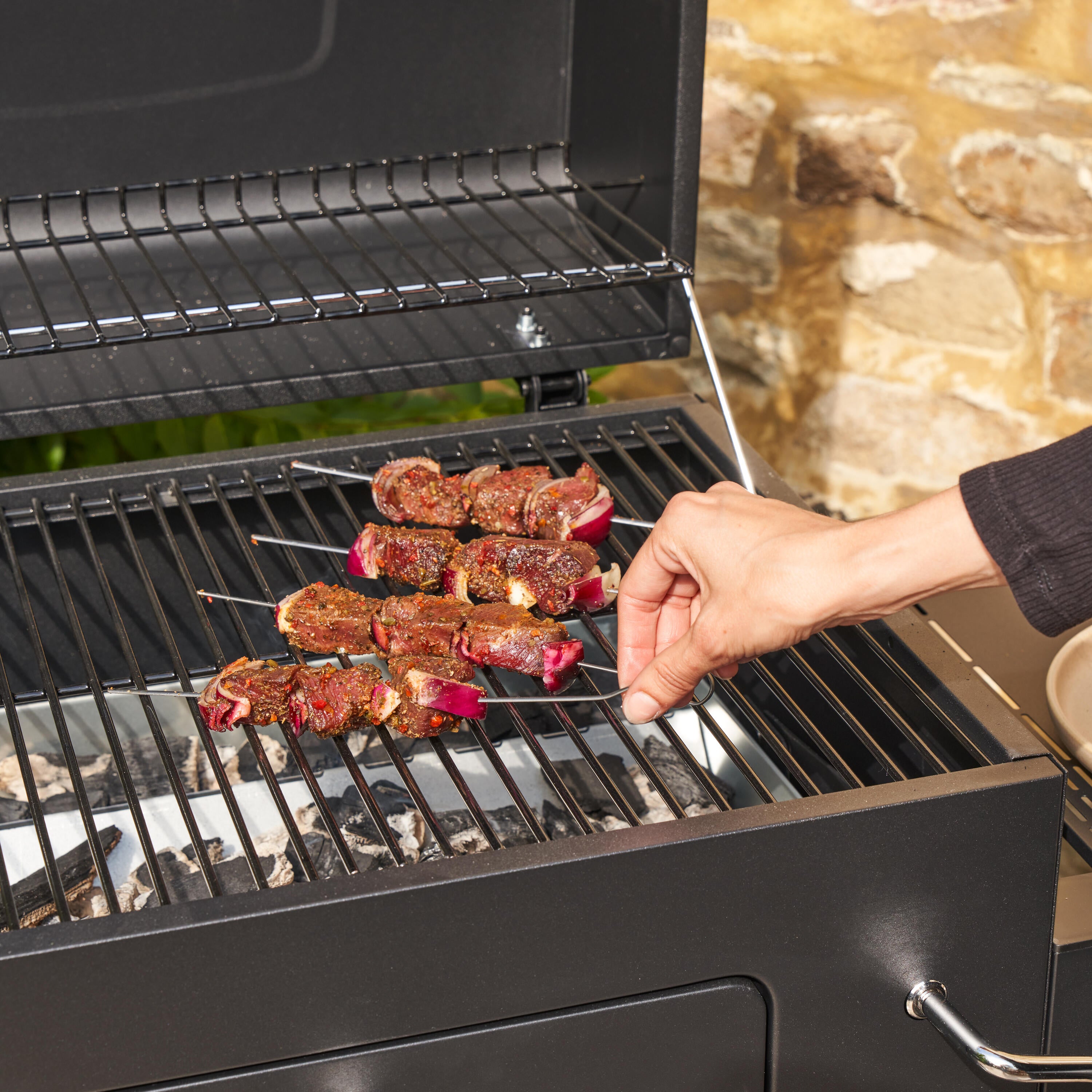 Barbecue a carvão 61x46 cm preto Naterial Centaurus - 19