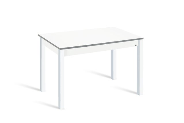Mesa de cocina Fija SYL 100X60 cm color blanco/gris