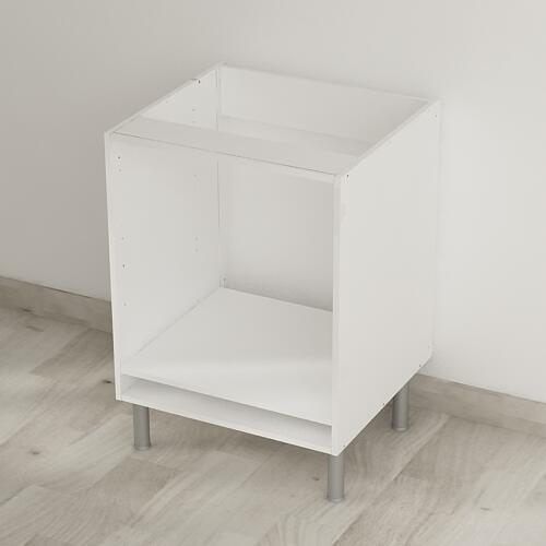 Mueble bajo horno de cocina Basic blanco mate Alt 70 x An 60 cm - 2