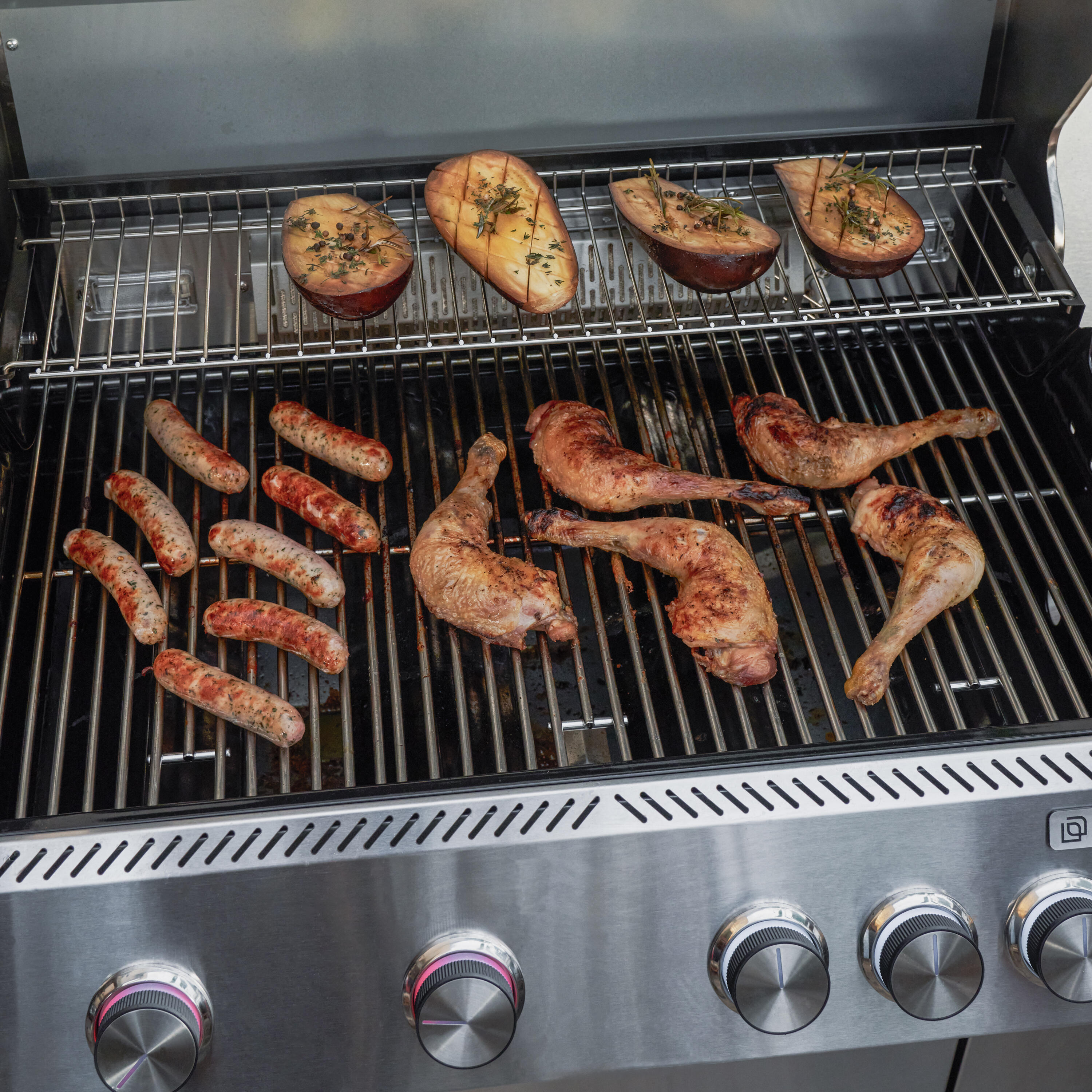 Barbecue a gás premium inox com 6+2 queimadores Naterial Upsilon - 17