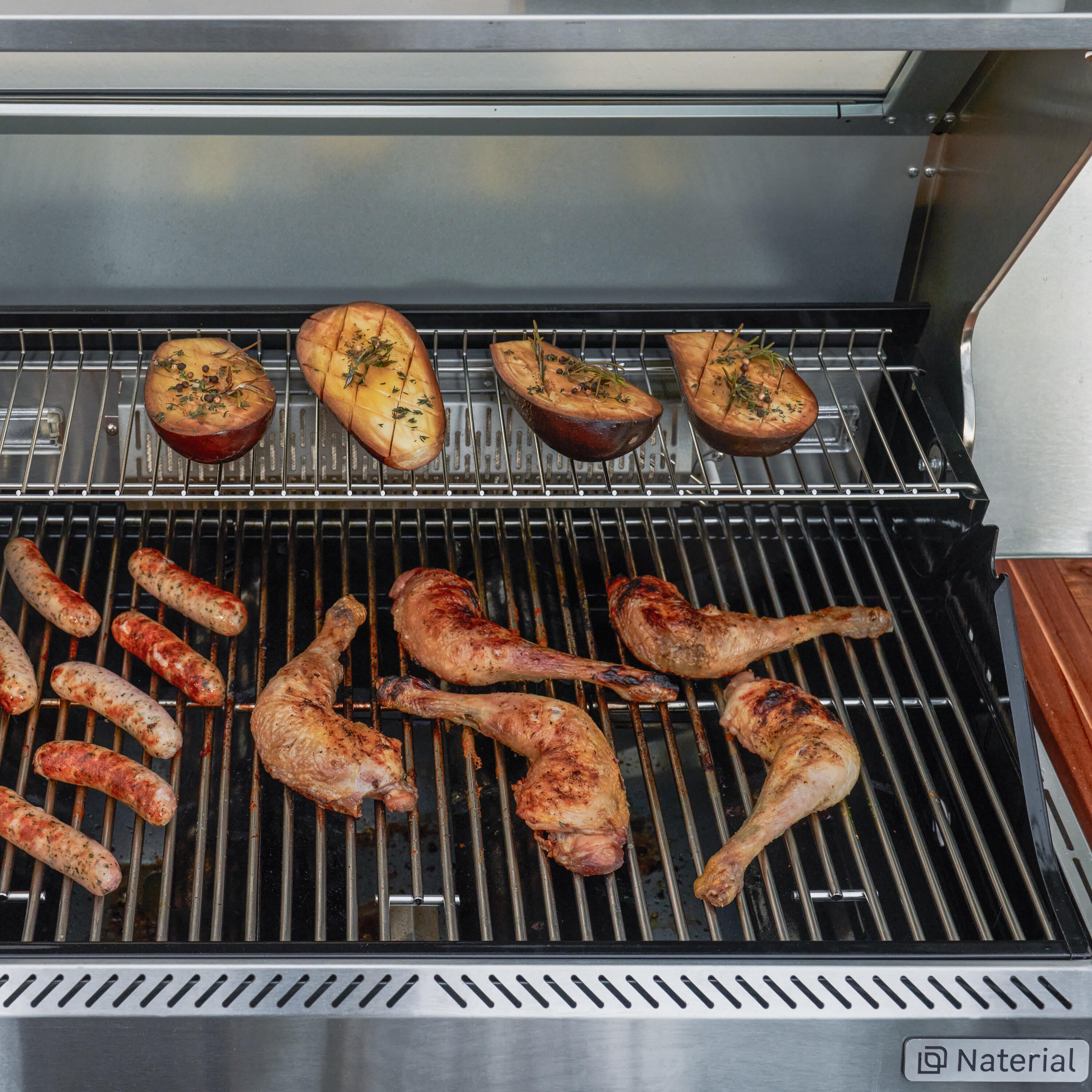 Barbecue a gás premium inox com 6+2 queimadores Naterial Upsilon - 8