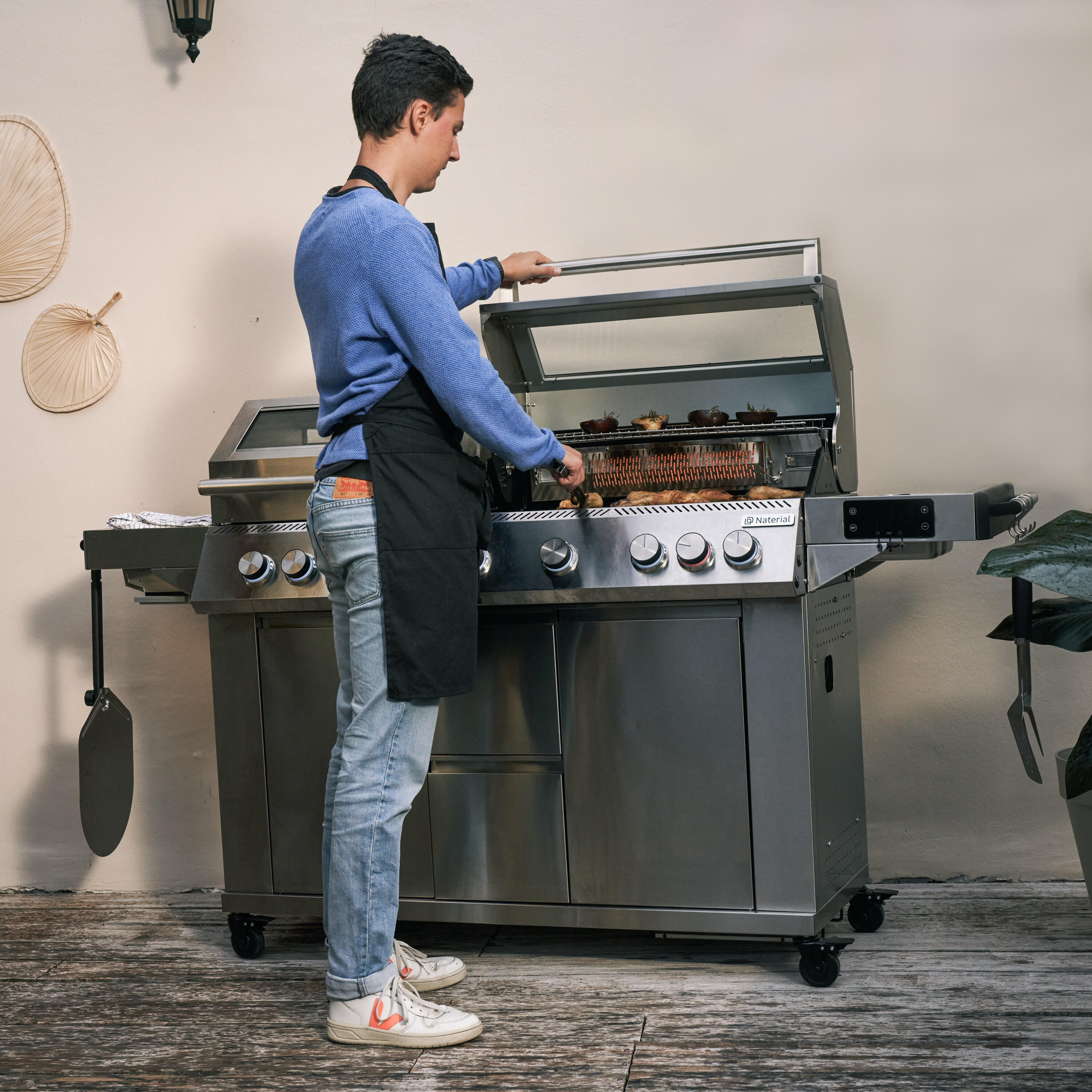 Barbecue a gás premium inox com 6+2 queimadores Naterial Upsilon - 6