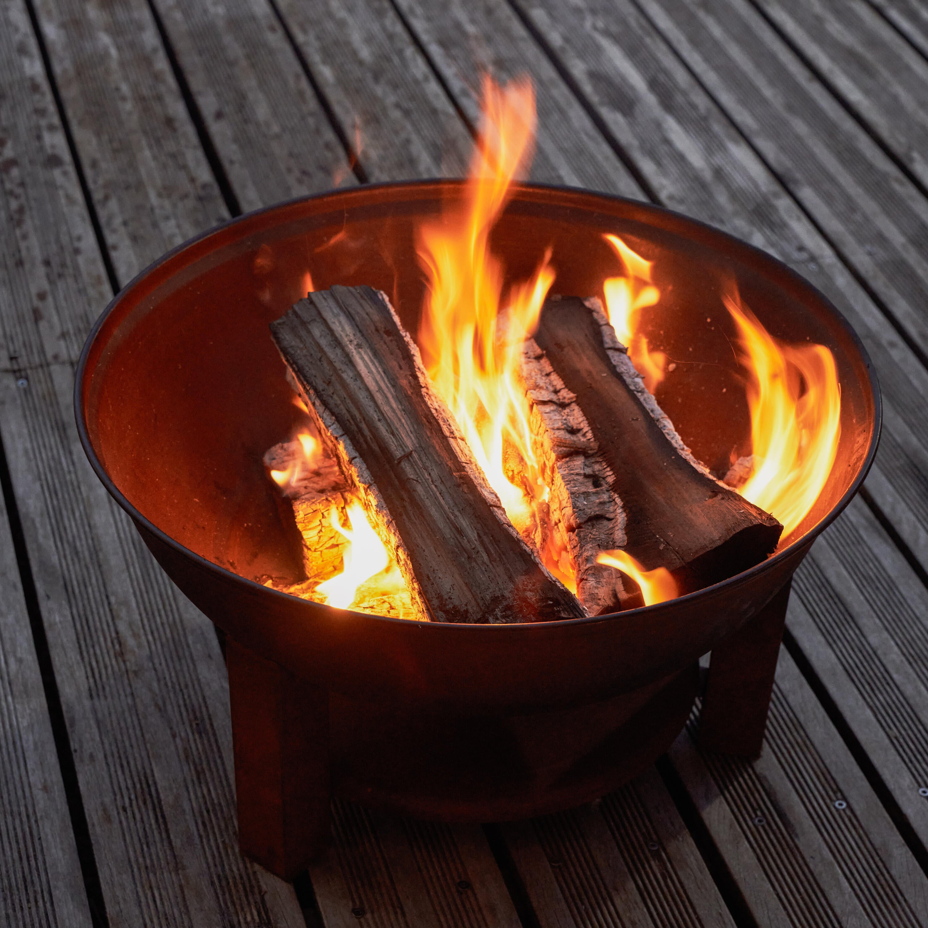 Brasero d57cm en acier corten Nero NATERIAL - 2