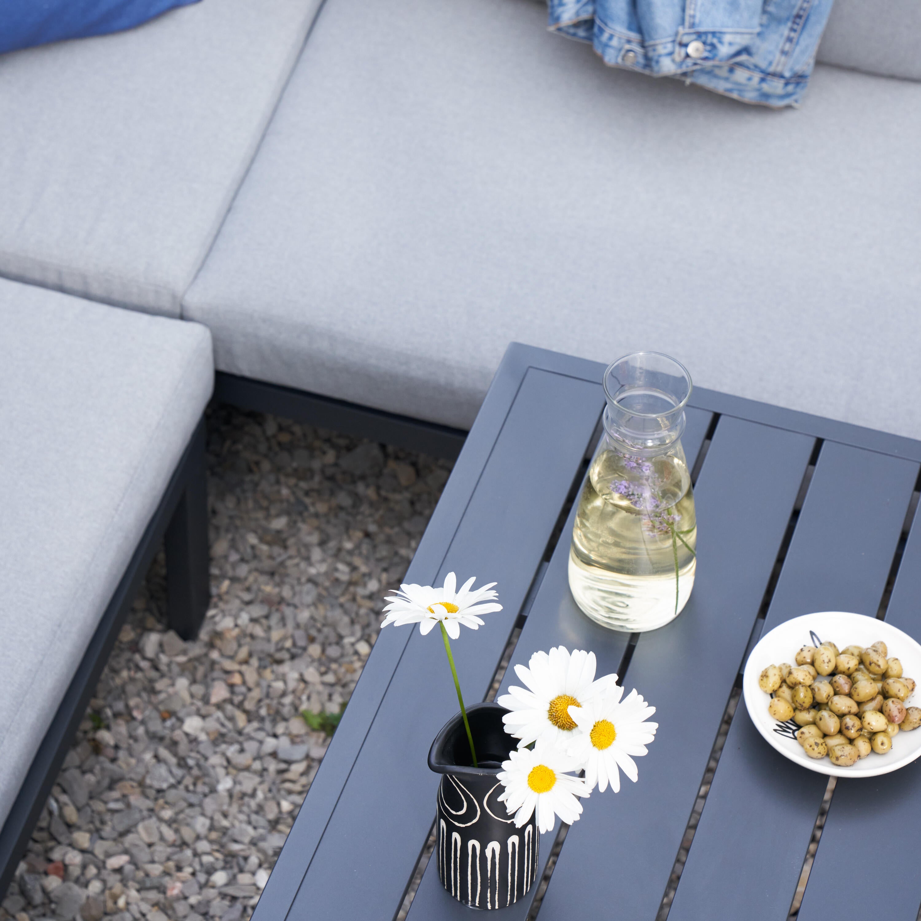 Meble ogrodowe zestaw Naxos II szare Naterial - 25