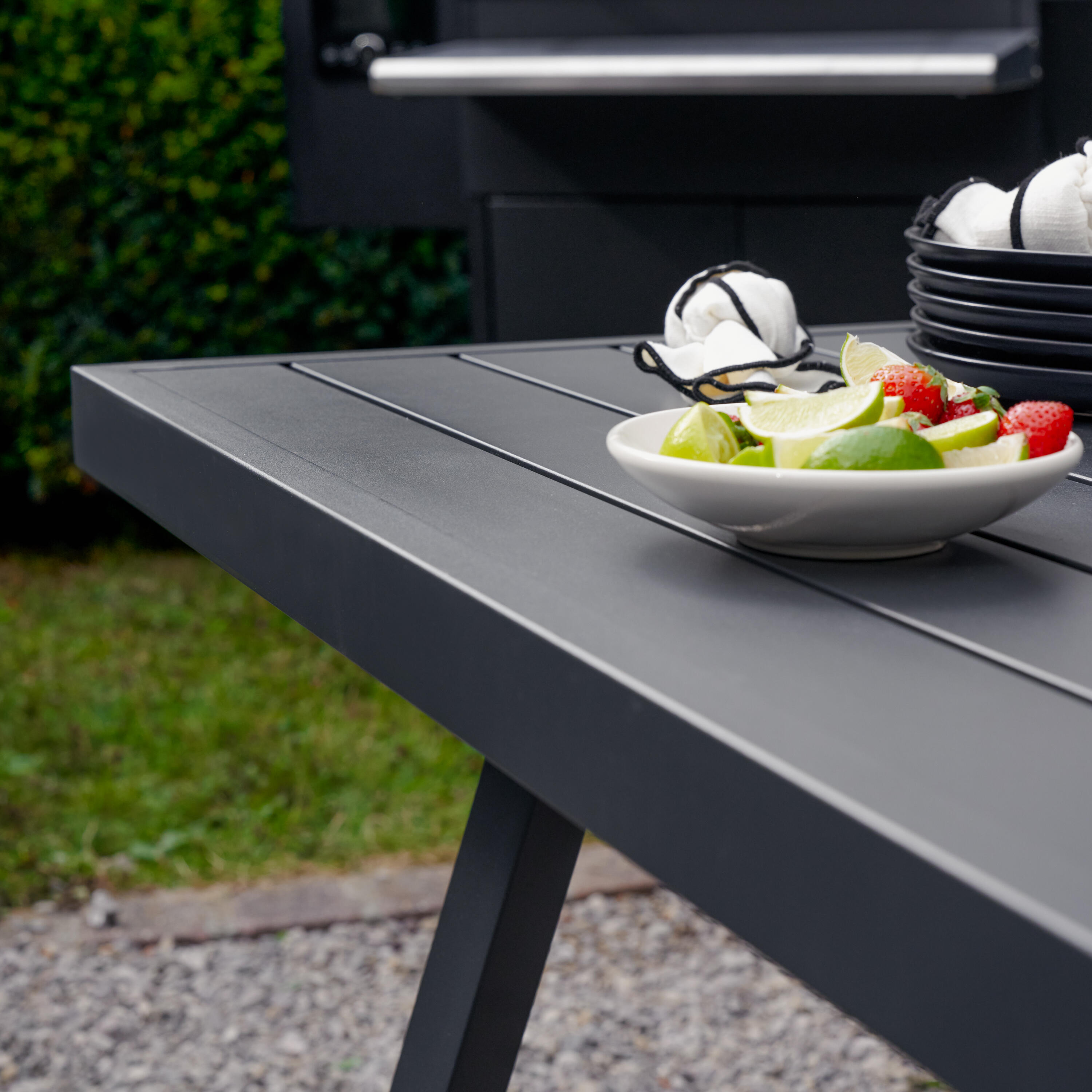 Salon d'angle en aluminium anthracite 10 personnes Naxos II NATERIAL - 8