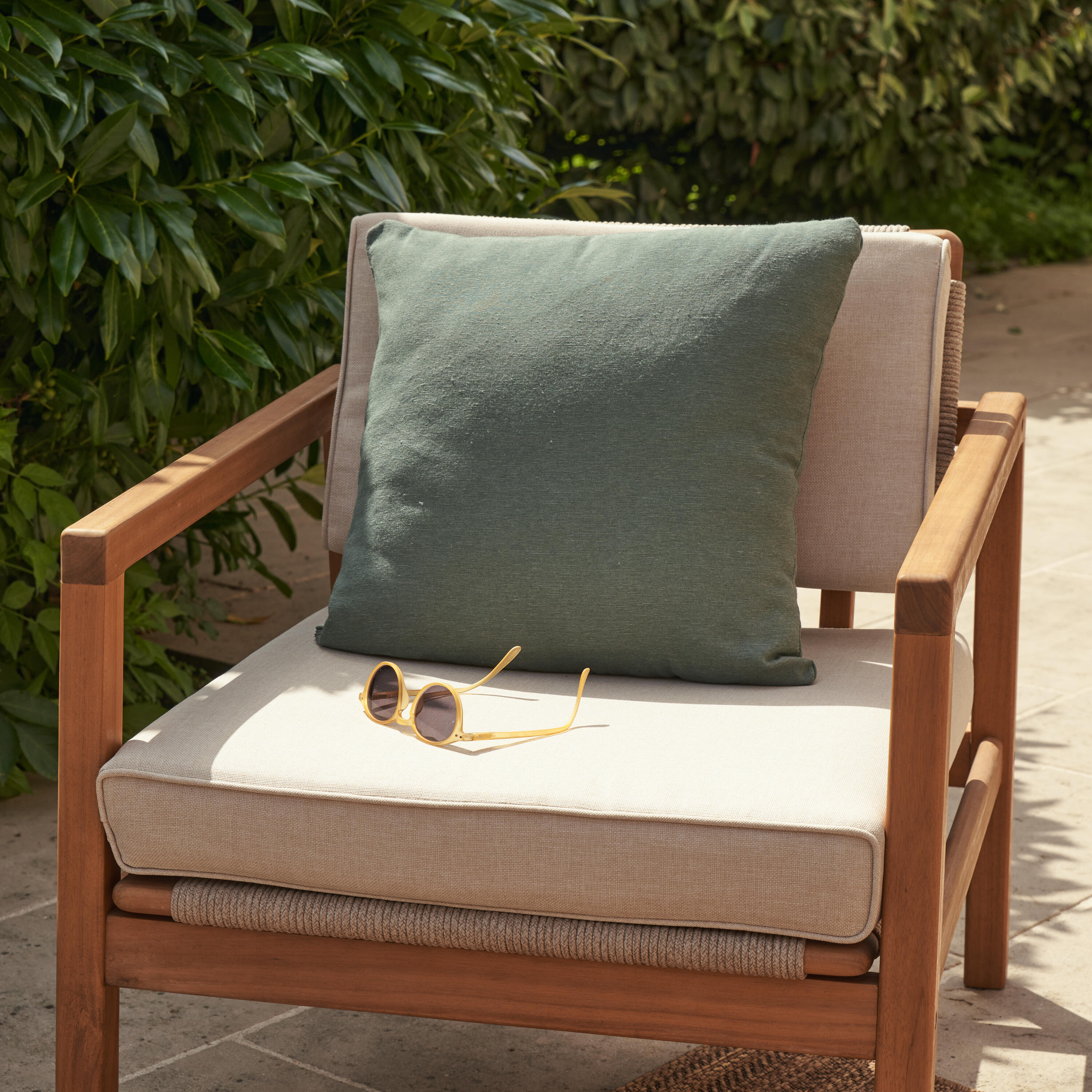 Almofada para exterior 40x40 cm verde Naterial - 14