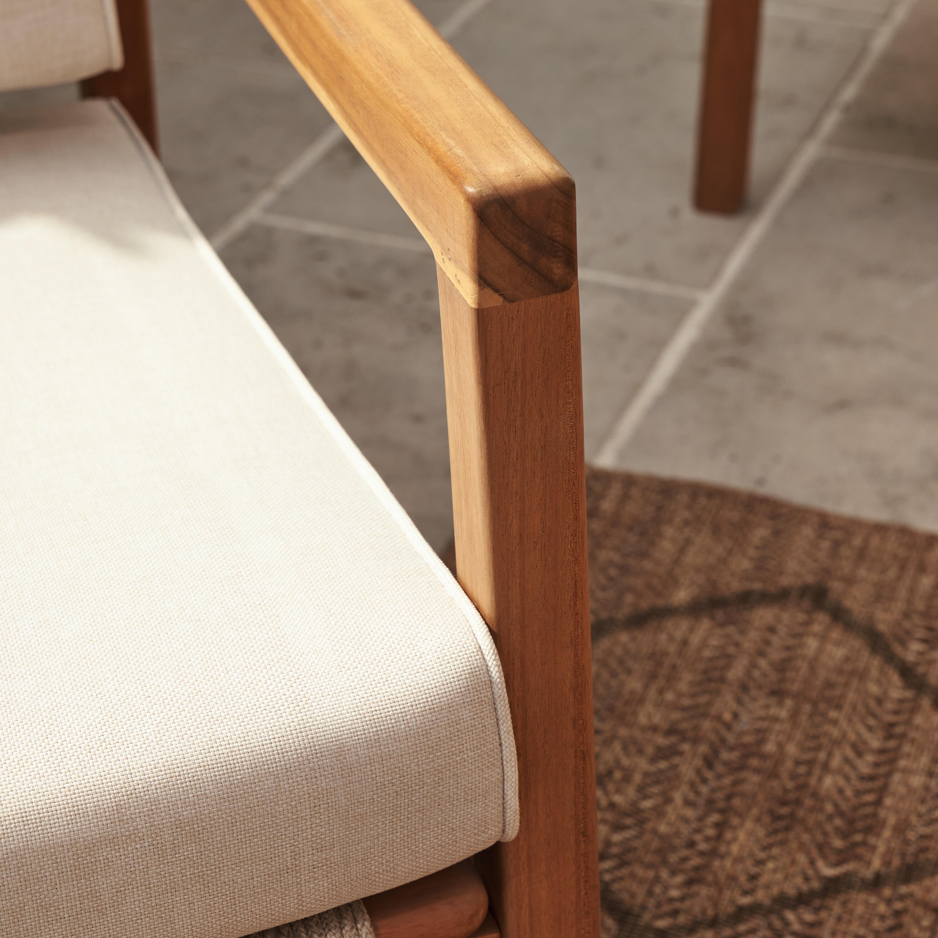 Set de 2 fauteuils bas en acacia et corde Oasis NATERIAL - 9