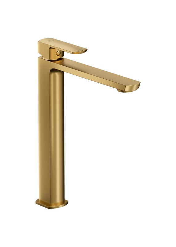 Bateria umywalkowa wysoka złoty Reel Cersanit