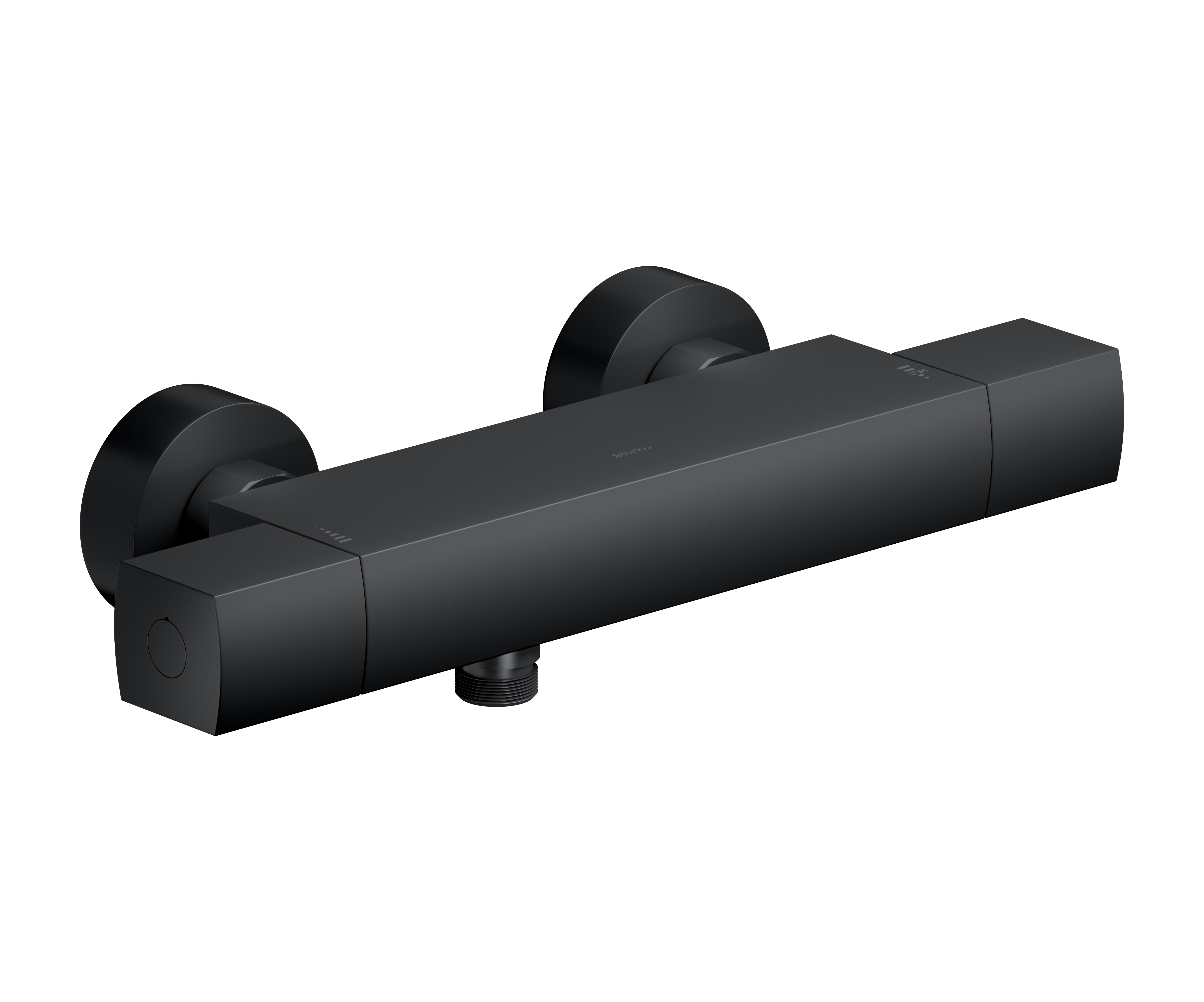 Bateria termostatyczna Reel czarna Cersanit