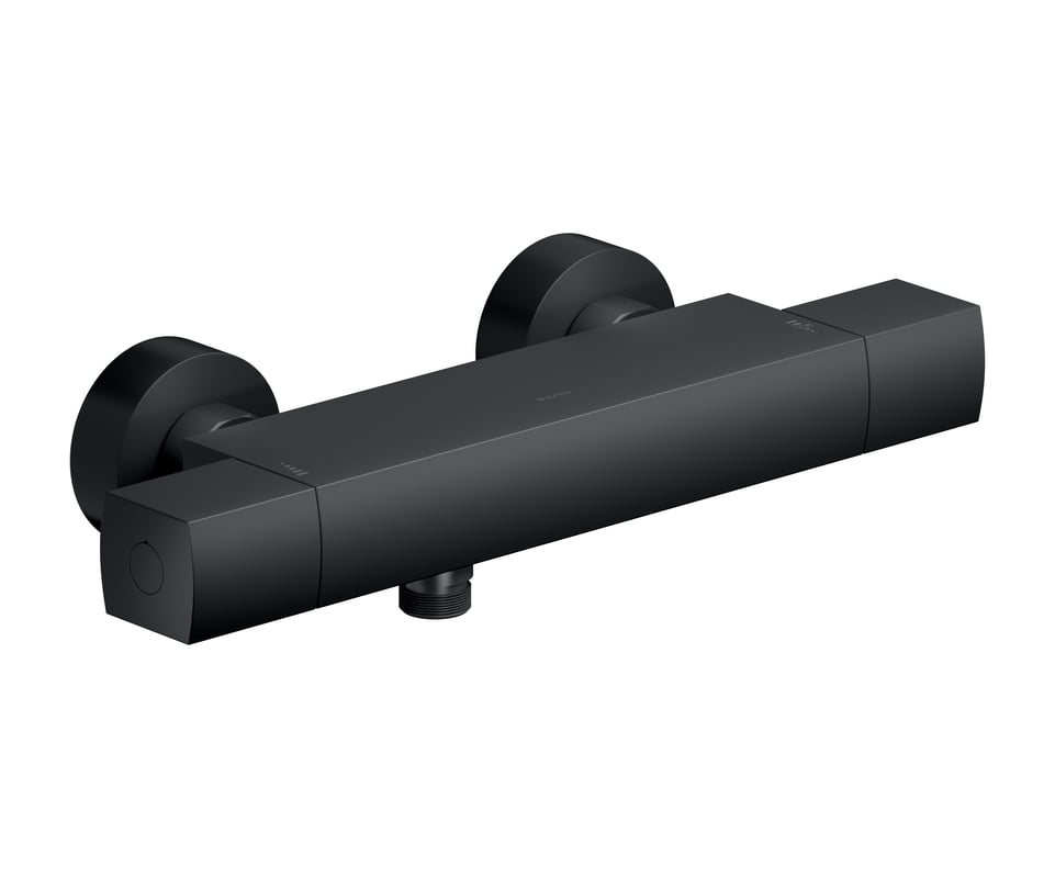 Bateria z termostatem czarny Reel Cersanit