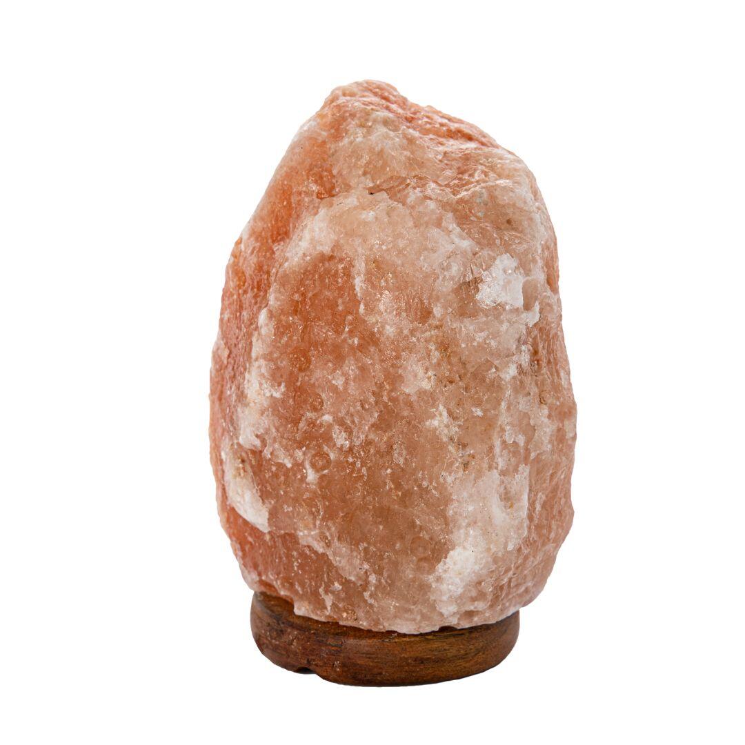 Lámpara de mesa LED Sal FISURA con estructura de madera rosa pantalla rosa alimentación a red - 3