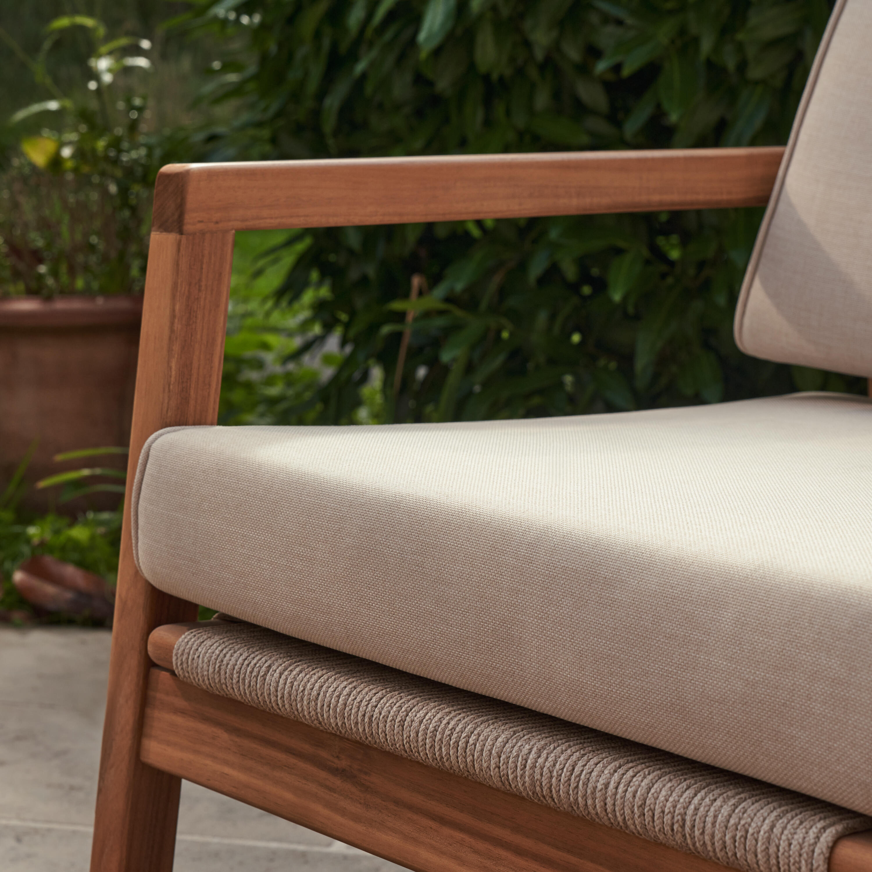 Canapé 2 personnes en acacia et corde tressée Oasis NATERIAL - 6