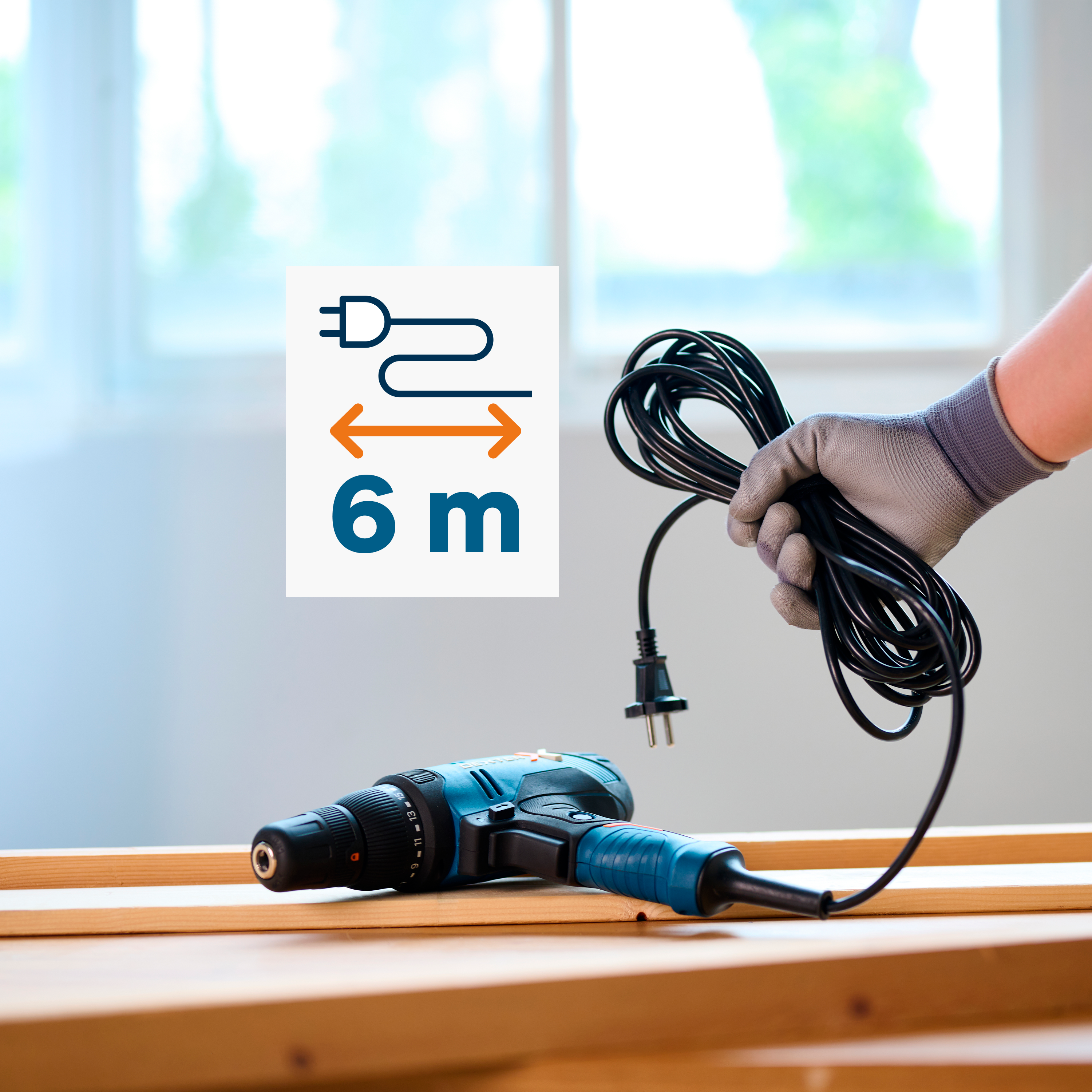 Wiertarko - wkrętarka przewodowa 300W 12,6Nm DEXTER - 12