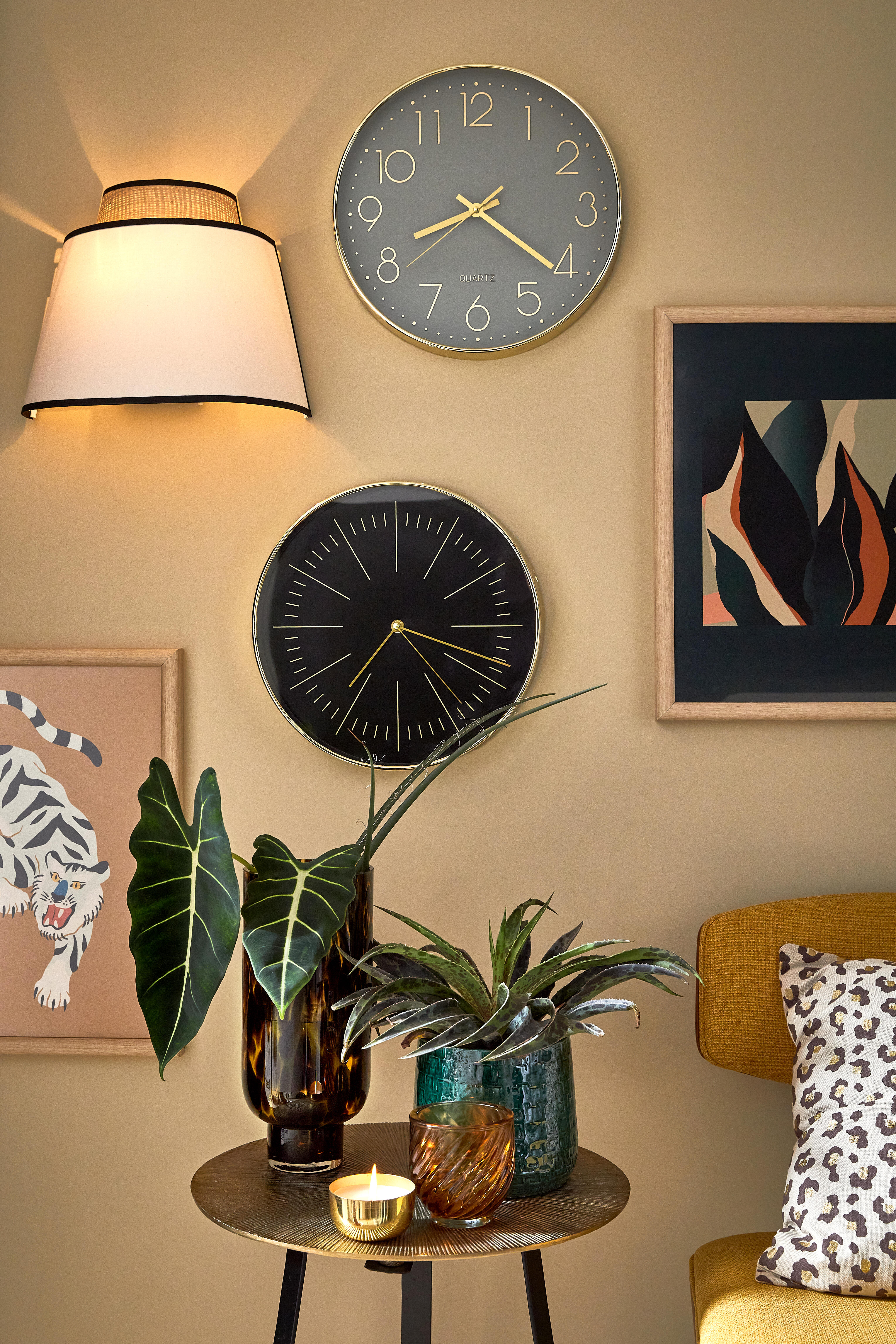 Vase décoratif verre Pavel, marron l.12 x H.28 cm, Diam.12 cm - 3