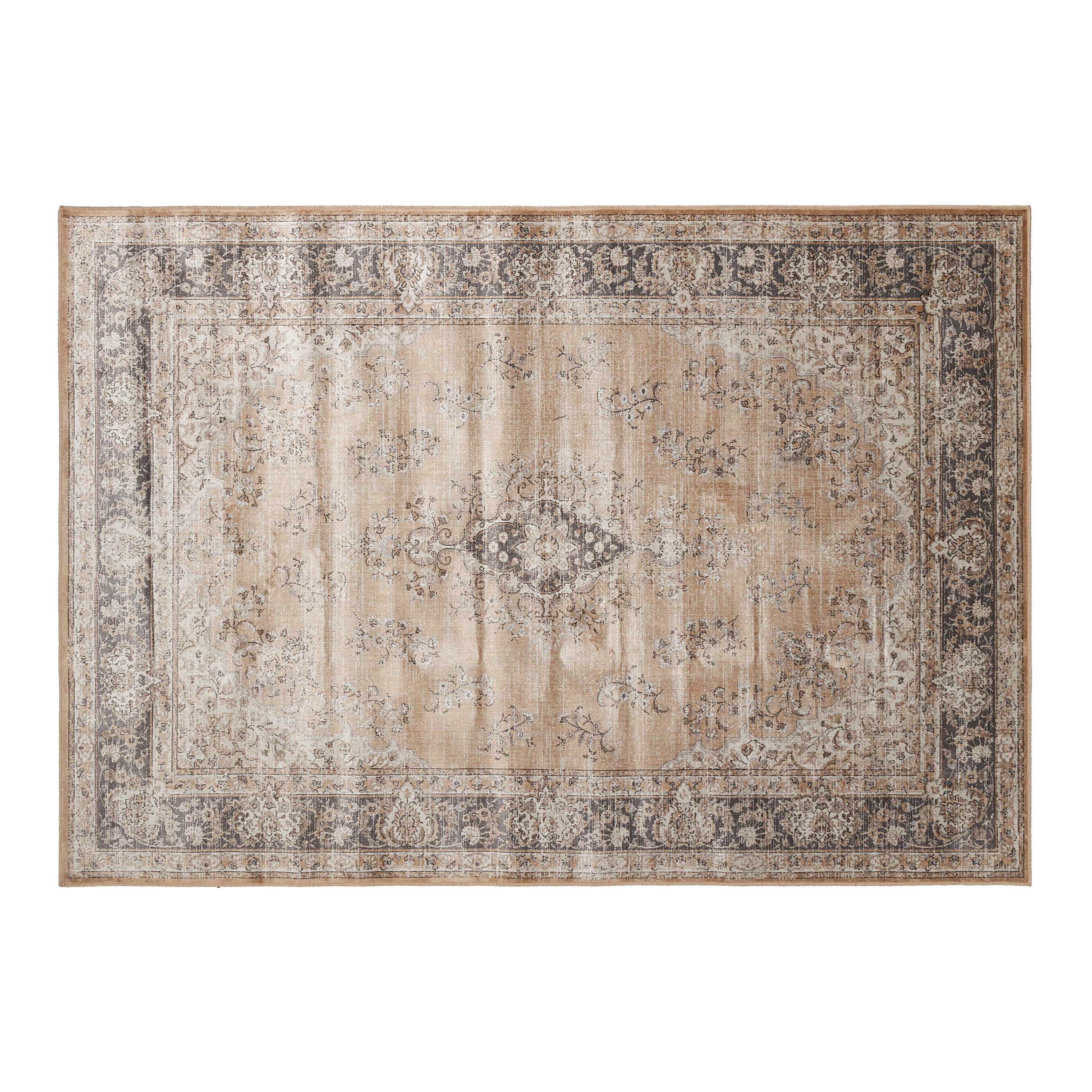 Alfombra viscosa inspire elista beige 160x230cm
