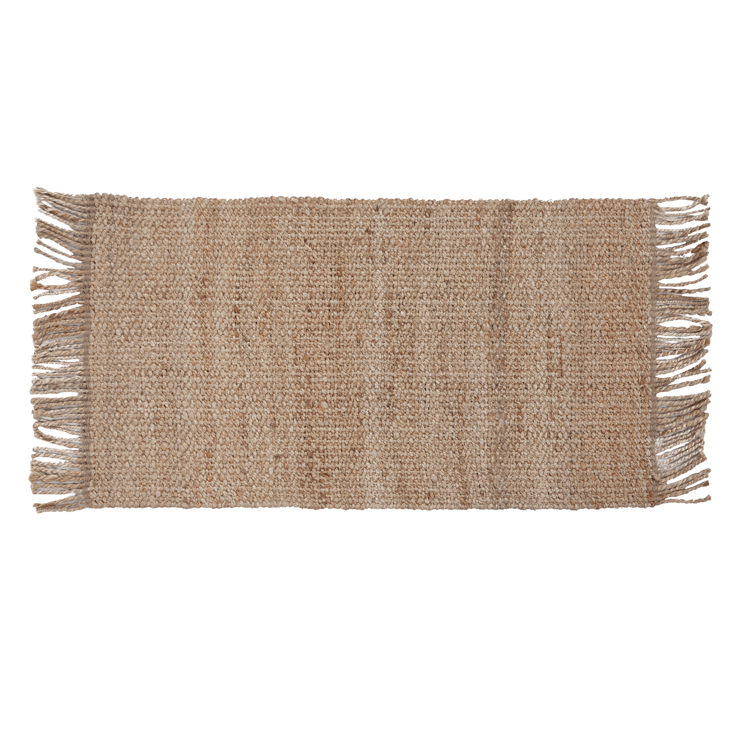 Dywan z frędzlami z juty Sohan Natural brązowy 160 x 230 cm Inspire