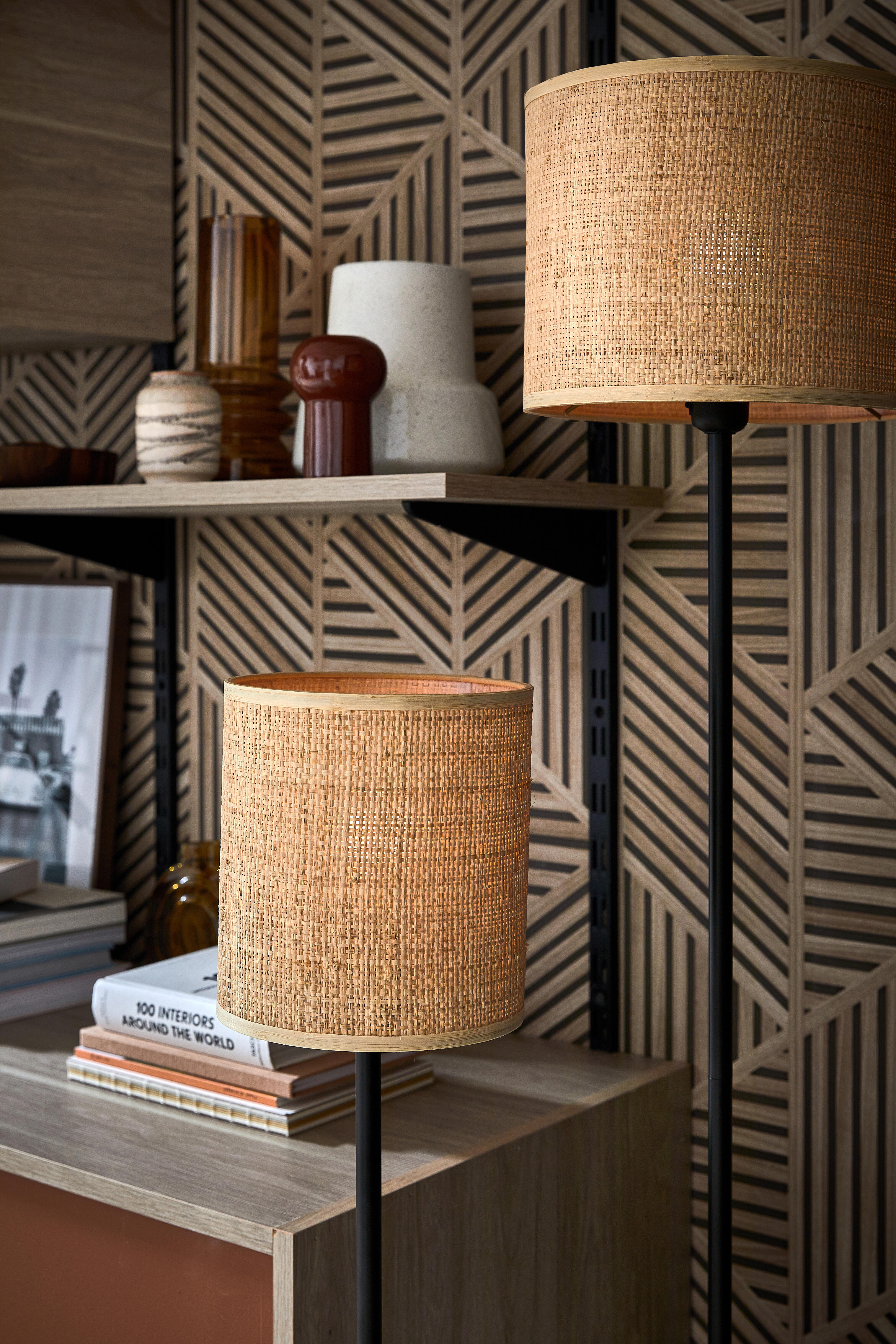 Lampadaire Carvi, acier, noir,  H.161 cm INSPIRE, E27 - 3