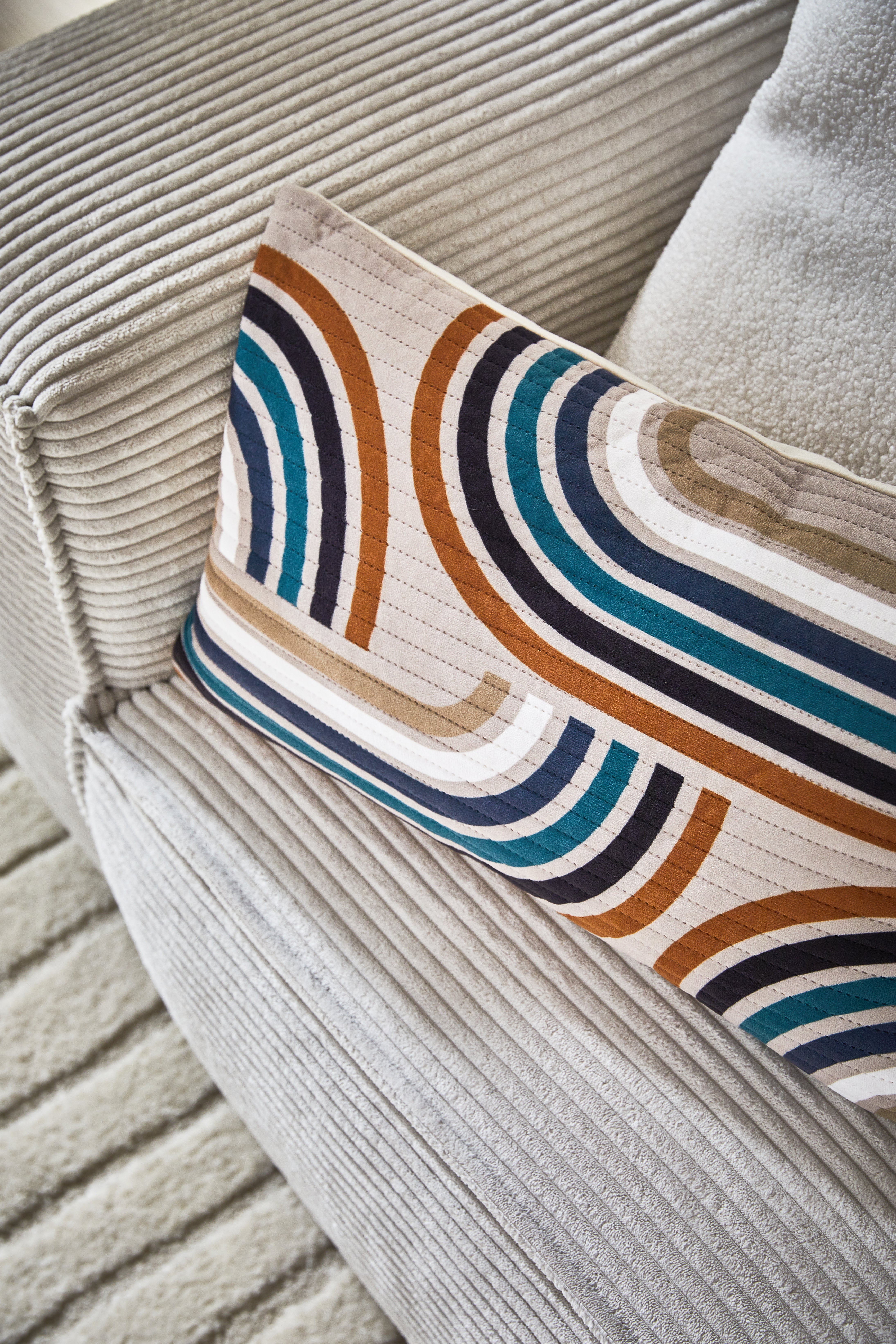 Coussin Olya, multicouleur l.50 x L.30 cm - 4