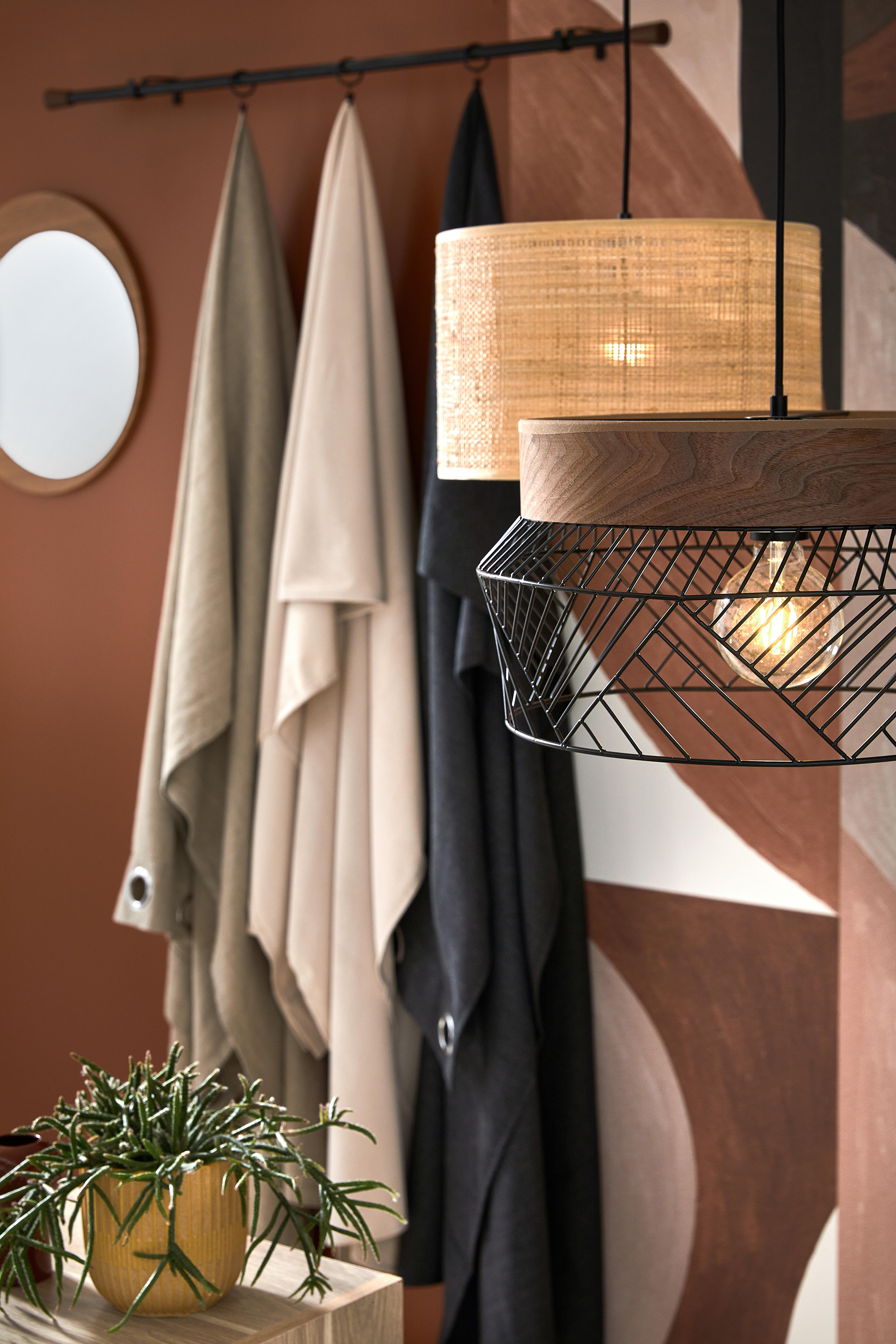 Miroir rond mdf wengé Reese diam.50 cm - 4