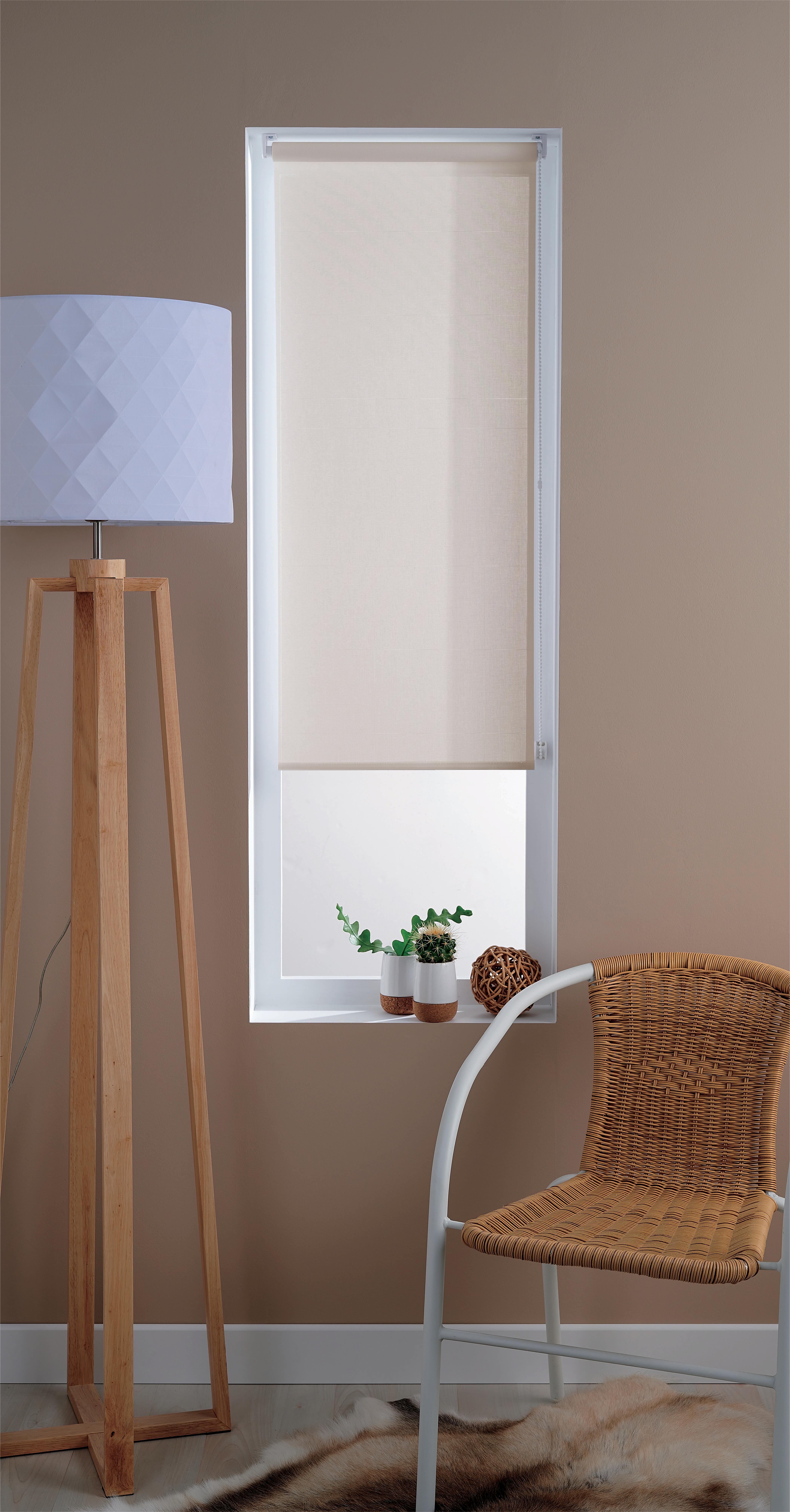 Estore de rolo Screen Inspire 90 X 250 cm Linho/areia - 2