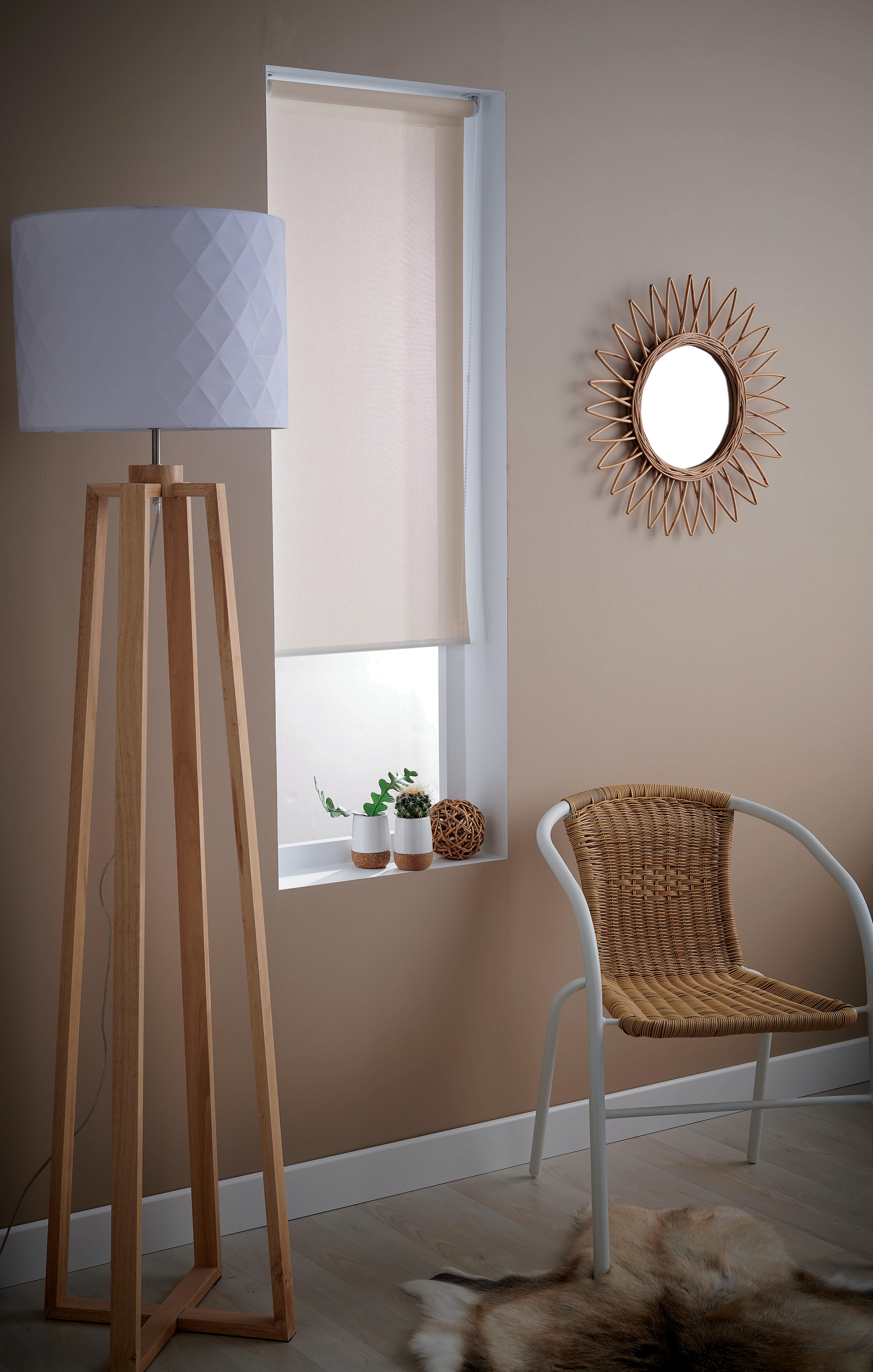 Estore de rolo Screen Inspire 90 X 250 cm Linho/areia - 8