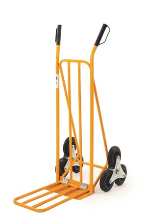 Carrello Da Trasporto Pieghevole Meister - Portata 150 Kg, Piattaforma 73x47 Cm, 4 Ruote Gommate Con Freni, Rosso