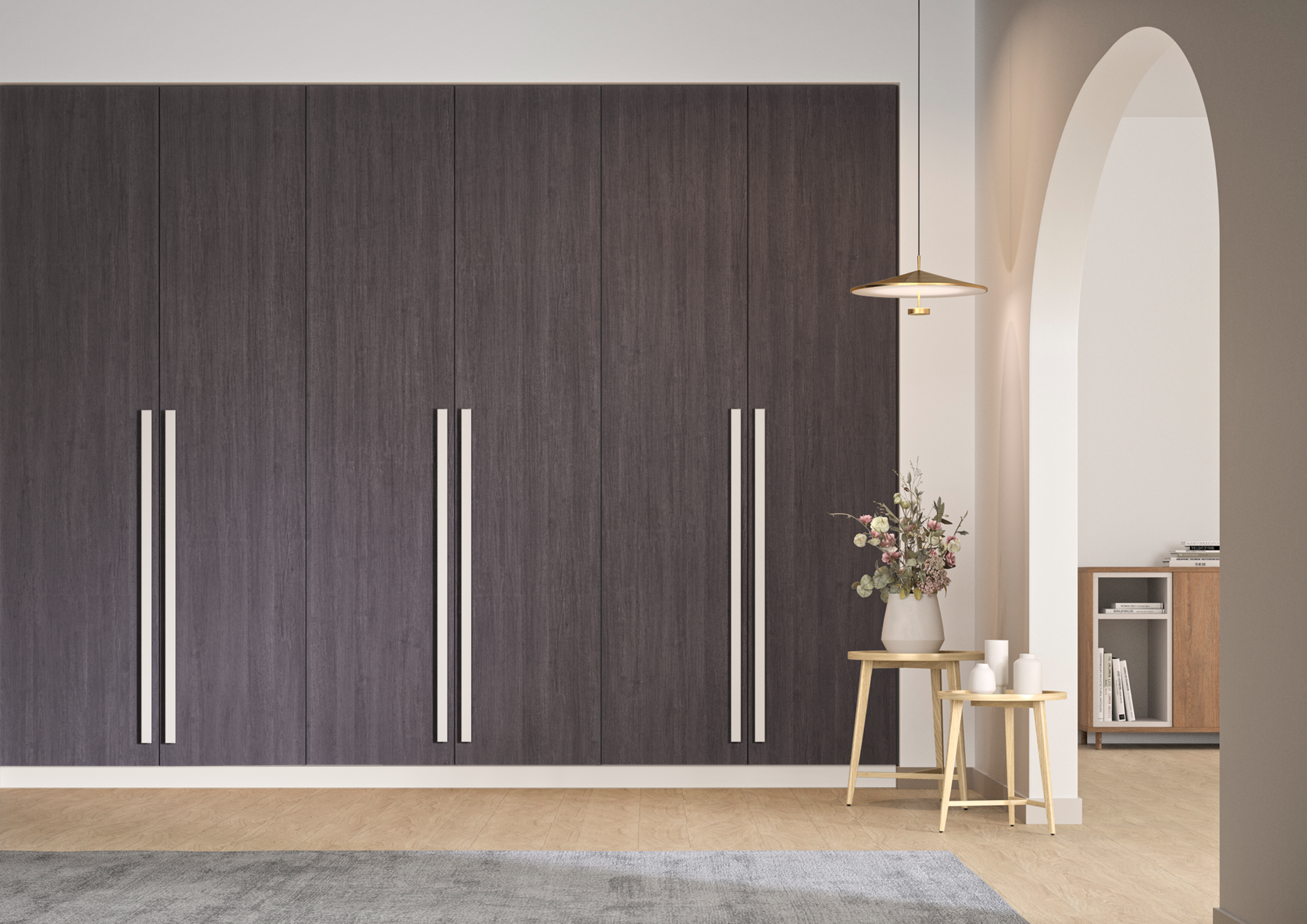 Painel de melamina CARVALHO AZABACHE 2440X597X16MM - 4