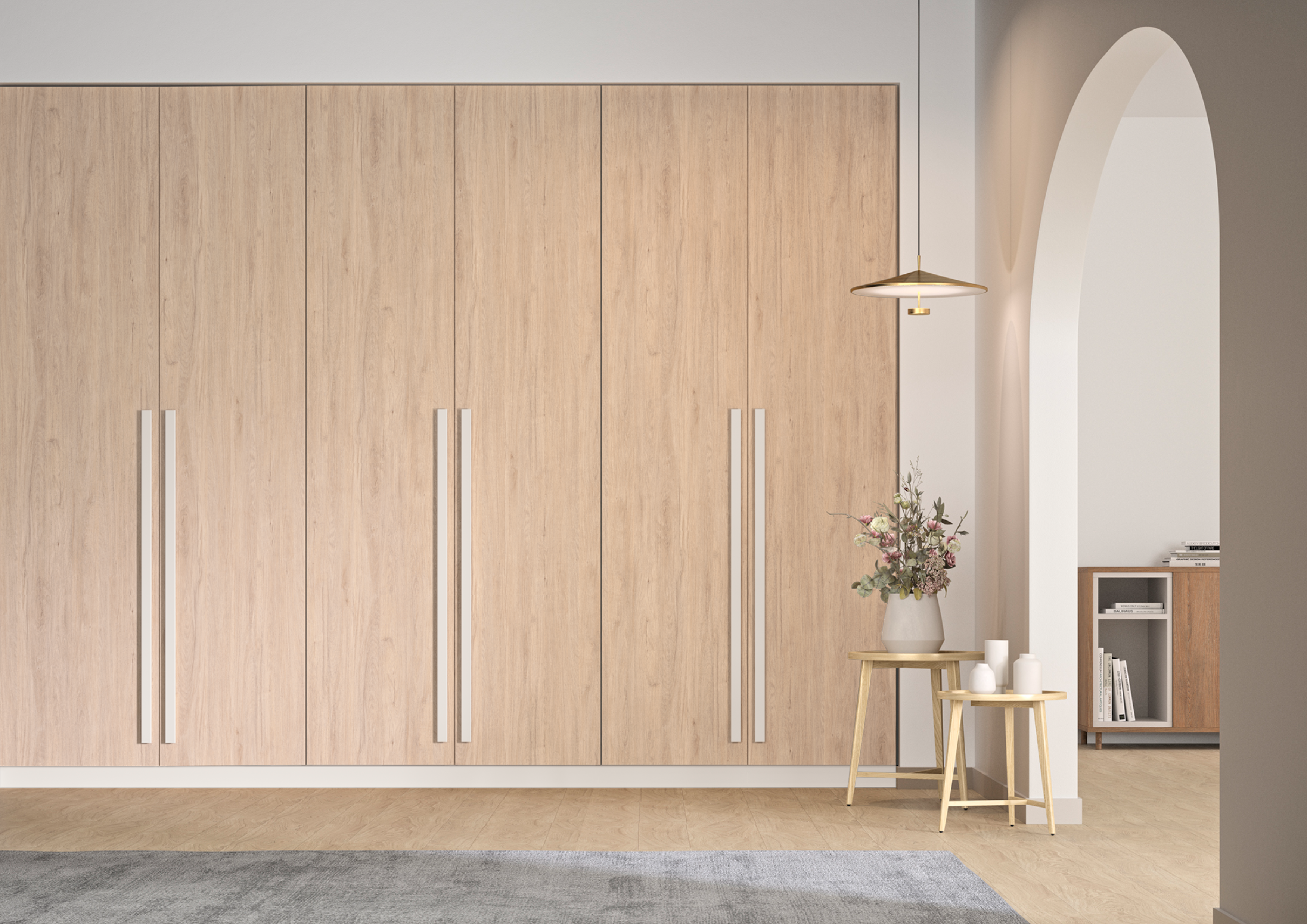 Tablero de aglomerado Roble Aurora 4 cantos de 59.7x120cm y 16mm de espesor - 4