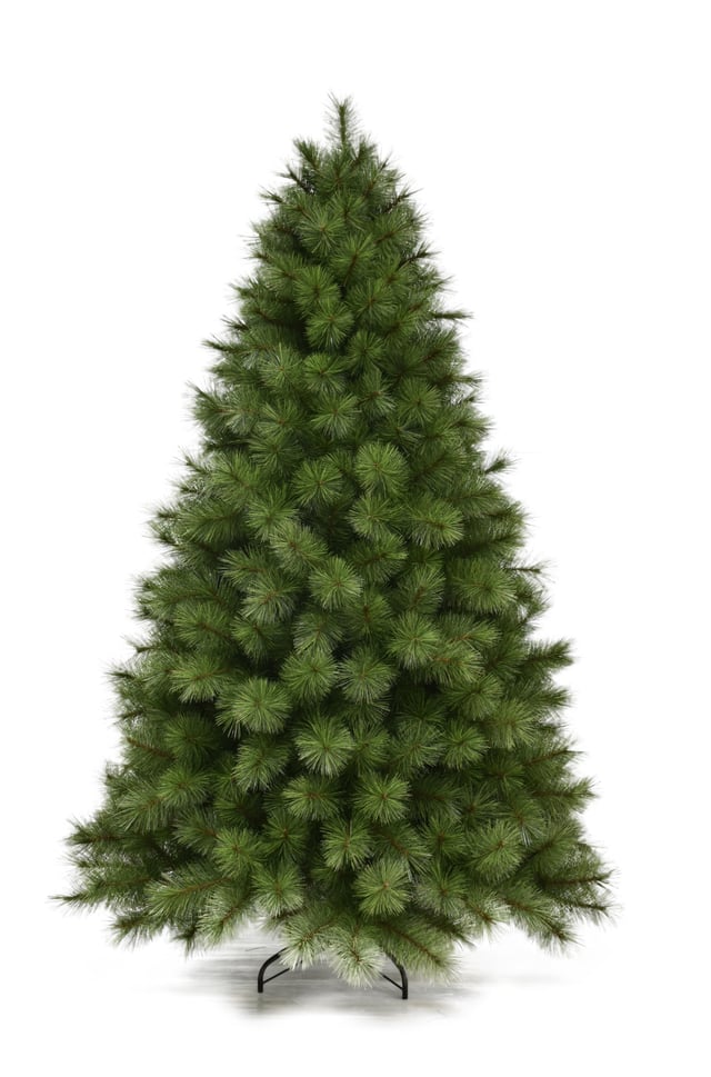 Albero di Natale artificiale Montgomery verde H 240 cm x Ø 155 cm