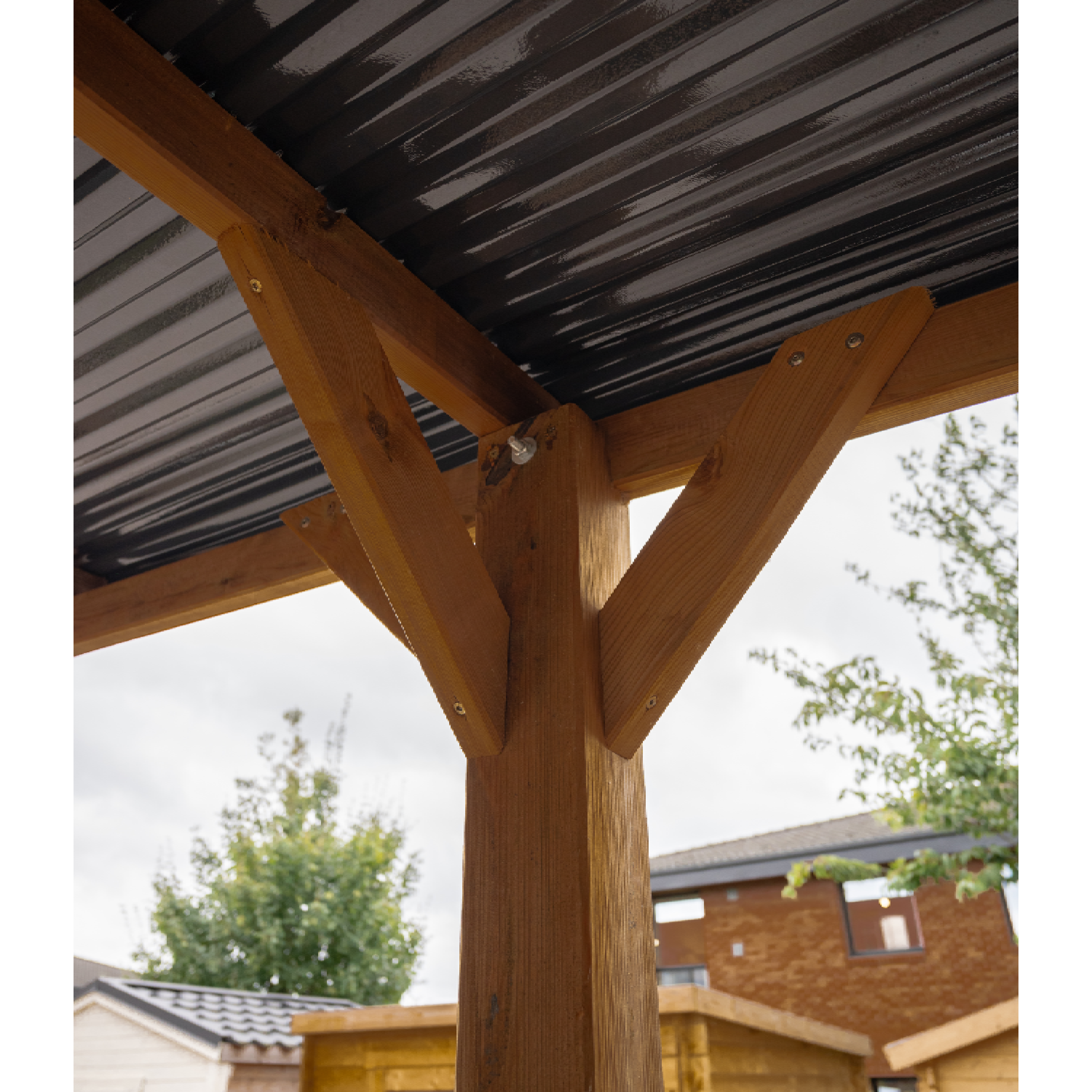 Carport bois double Victor, 2 voitures, CERLAND, 29.2 m² - 6