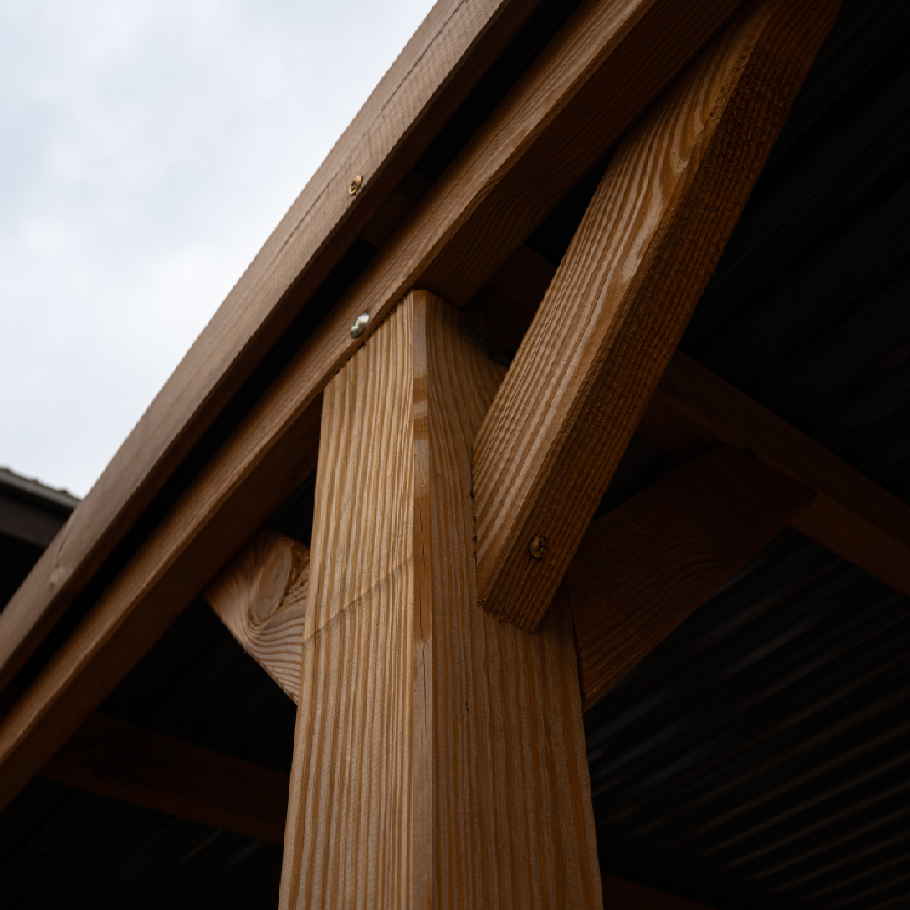 Carport bois double Victor, 2 voitures, CERLAND, 29.2 m² - 7