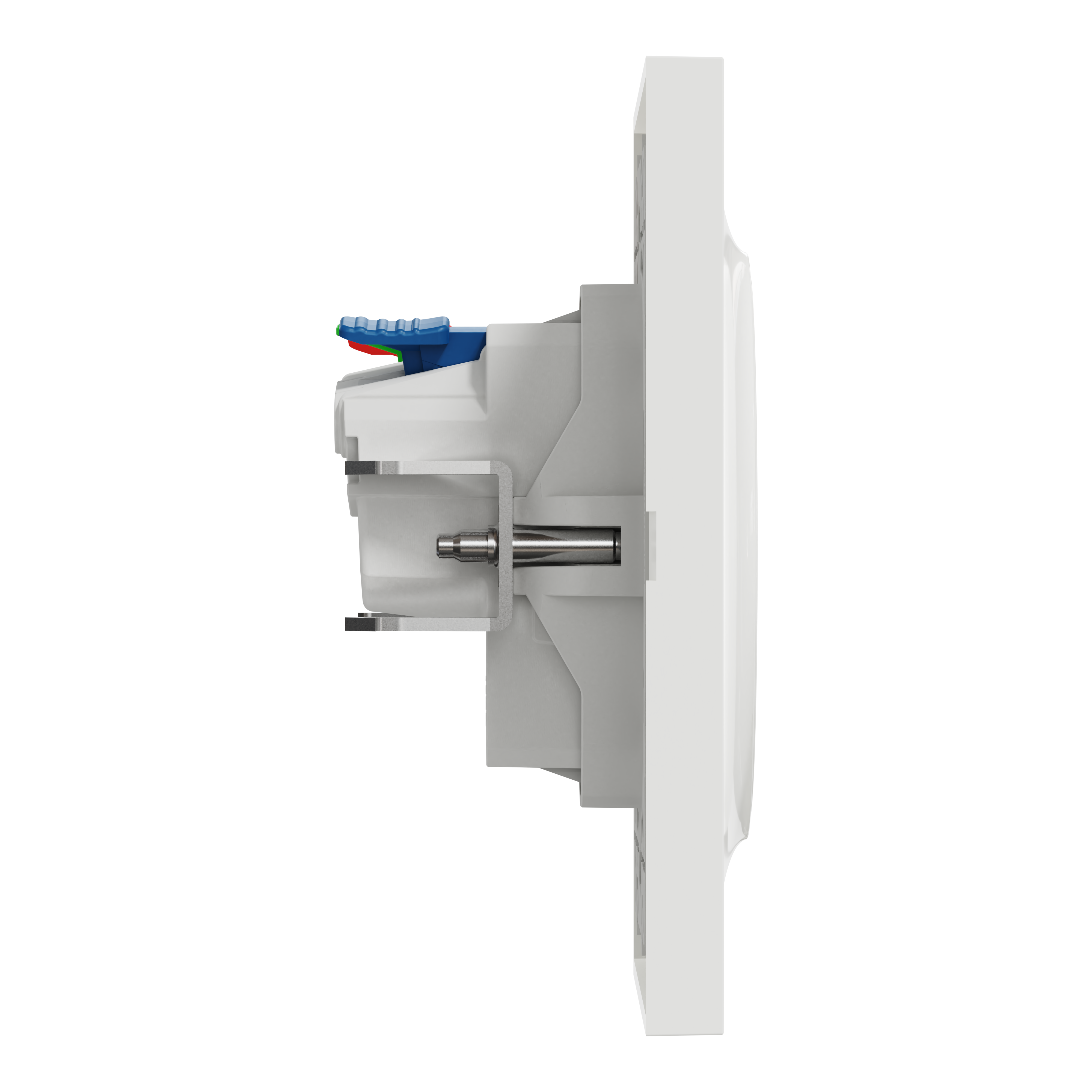 Lot de 5 prises affleurantes complet Odace, SCHNEIDER ELECTRIC, blanc - 6