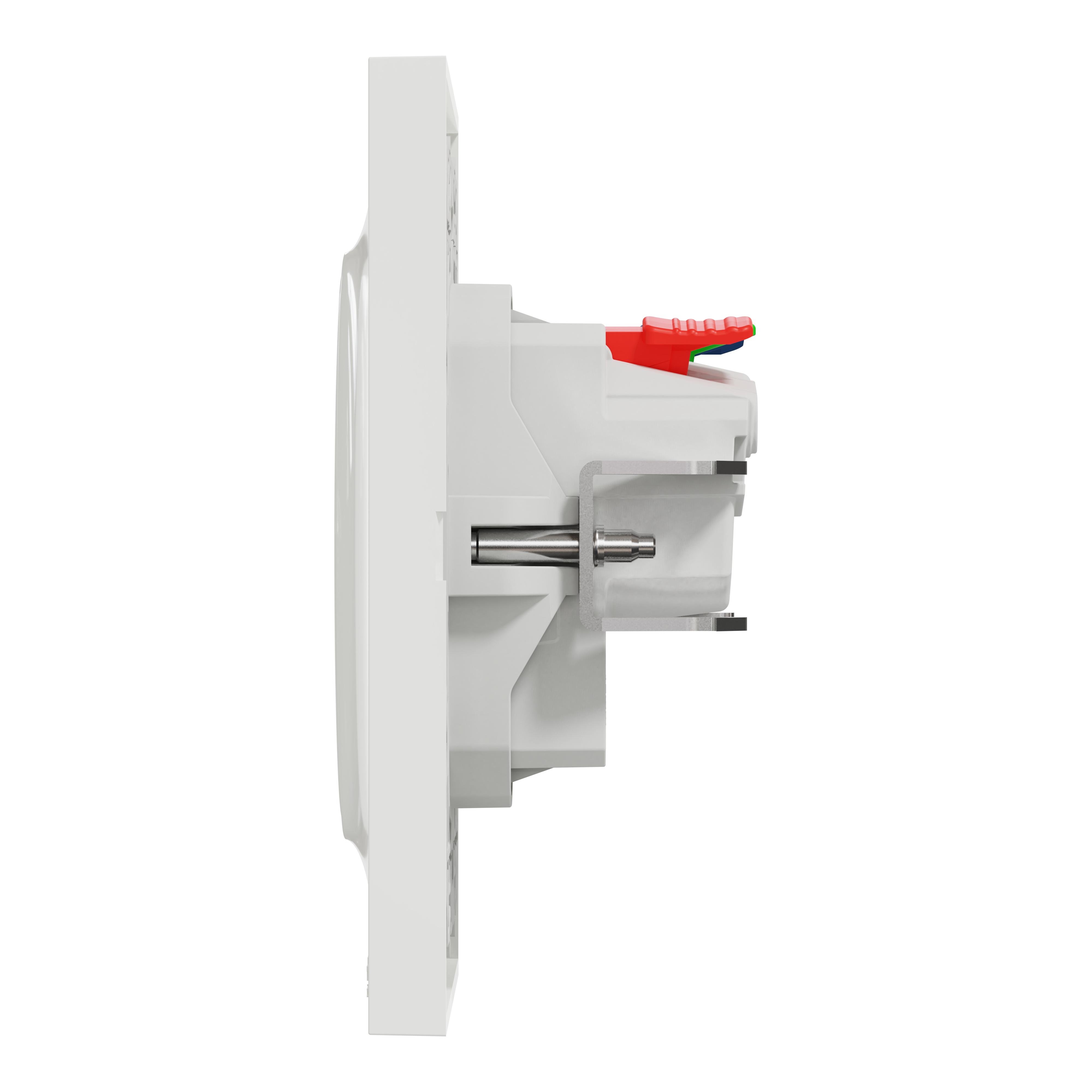 Lot de 5 prises affleurantes complet Odace, SCHNEIDER ELECTRIC, blanc - 5