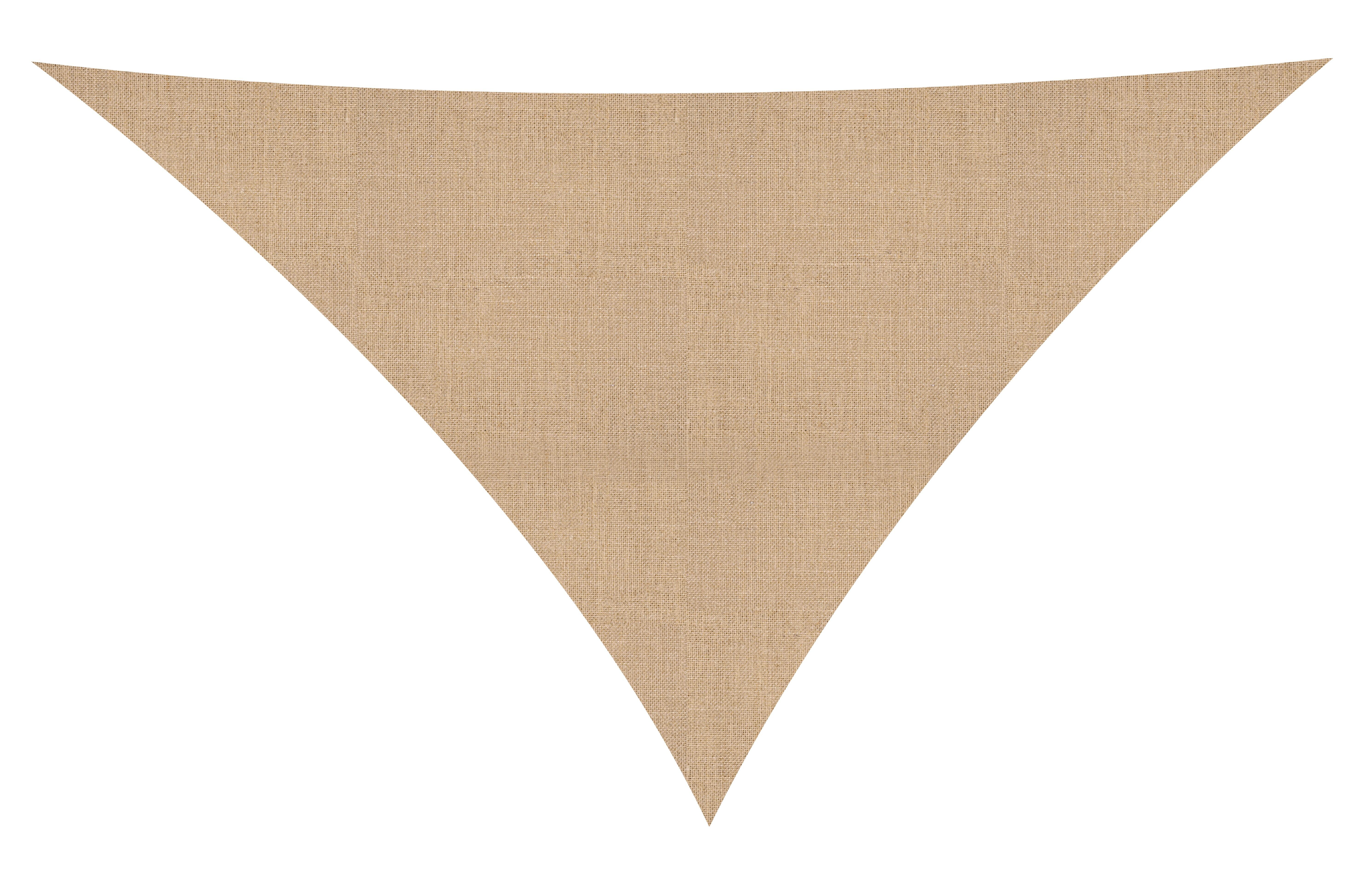 Voile d'ombrage jute triangulaire beige Voitrjut36, IDEANATURE L.360 x l.360 cm - 2